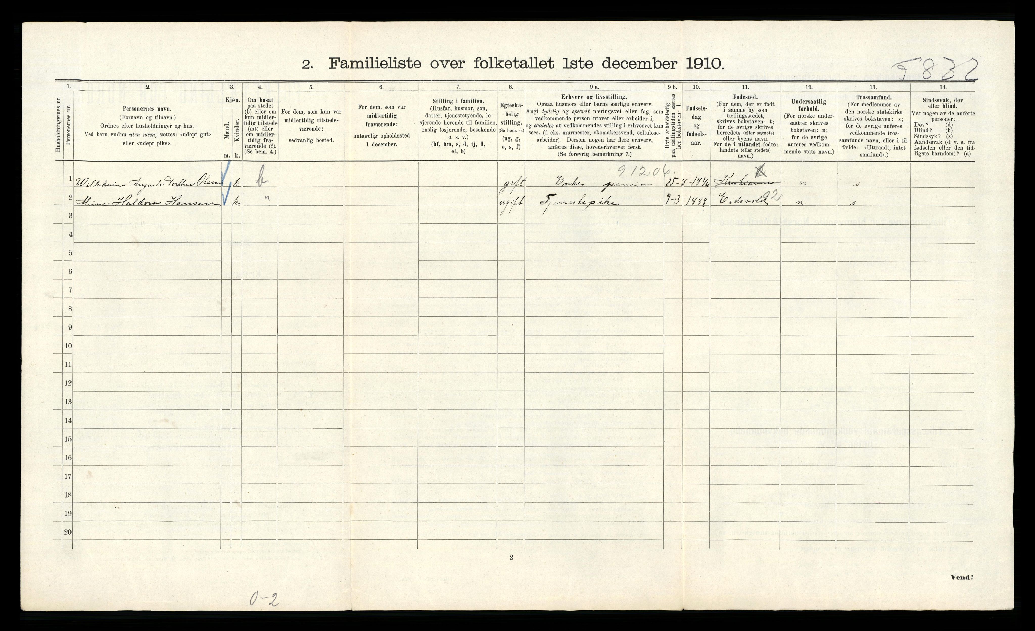 RA, 1910 census for Kristiania, 1910, p. 28066