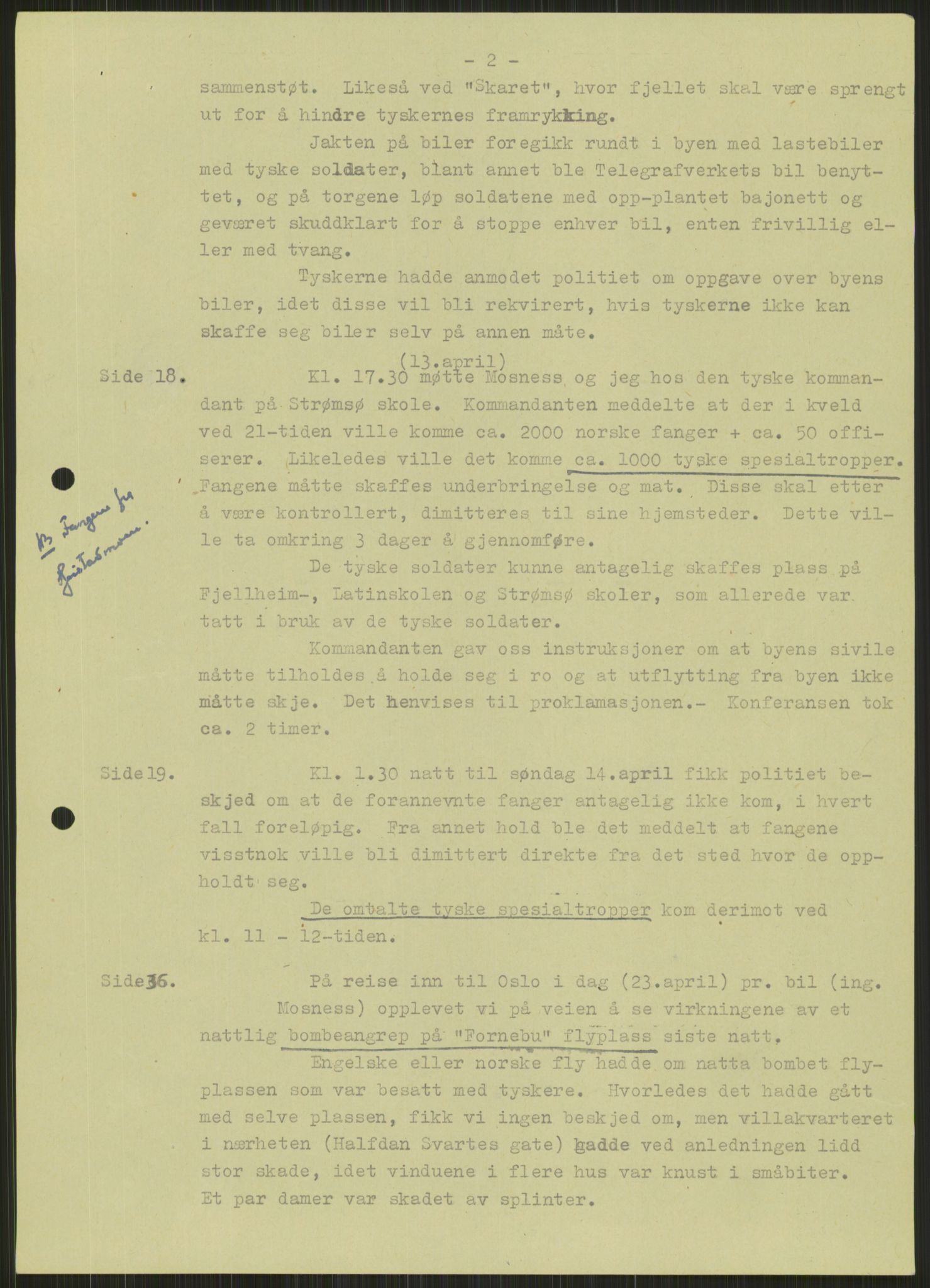 Forsvaret, Forsvarets krigshistoriske avdeling, AV/RA-RAFA-2017/Y/Ya/L0014: II-C-11-31 - Fylkesmenn.  Rapporter om krigsbegivenhetene 1940., 1940, p. 308