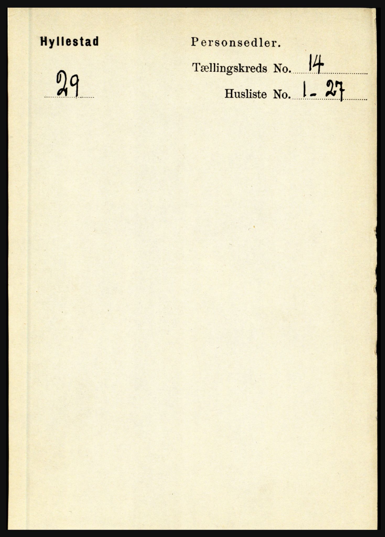 RA, 1891 census for 1413 Hyllestad, 1891, p. 2541
