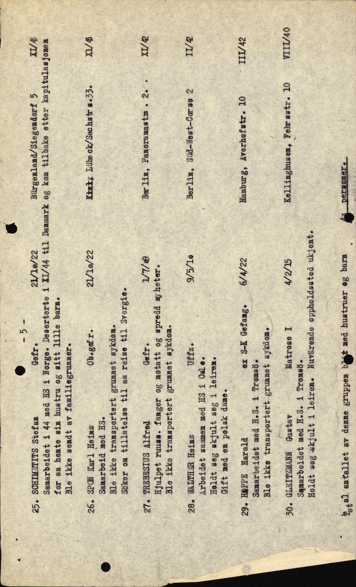 Forsvaret, Forsvarets overkommando II, AV/RA-RAFA-3915/D/Db/L0016: CI Questionaires. Tyske okkupasjonsstyrker i Norge. Tyskere., 1945-1946, p. 756