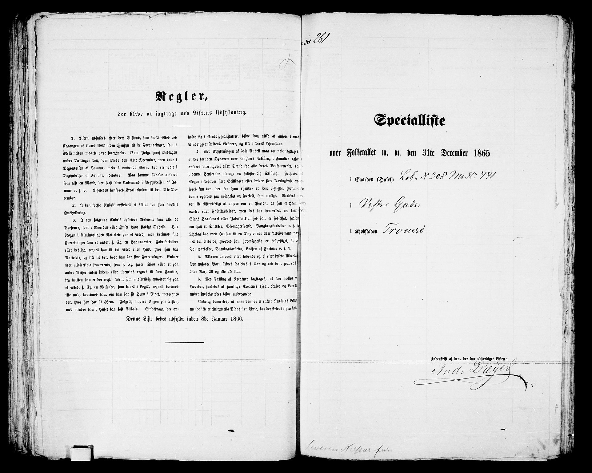 RA, 1865 census for Tromsø, 1865, p. 538