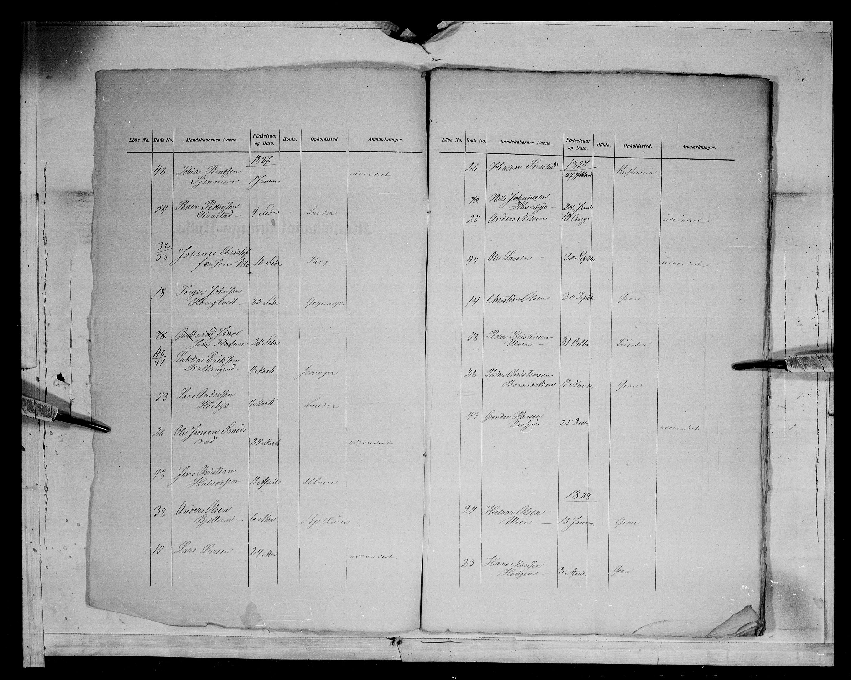 Fylkesmannen i Oppland, AV/SAH-FYO-002/1/K/Kb/L1161: Valderske nasjonale musketérkorps - Vangske kompani og Hadelandske kompani av Akershusiske nasjonale musketérkorps, 1818-1860, p. 8515