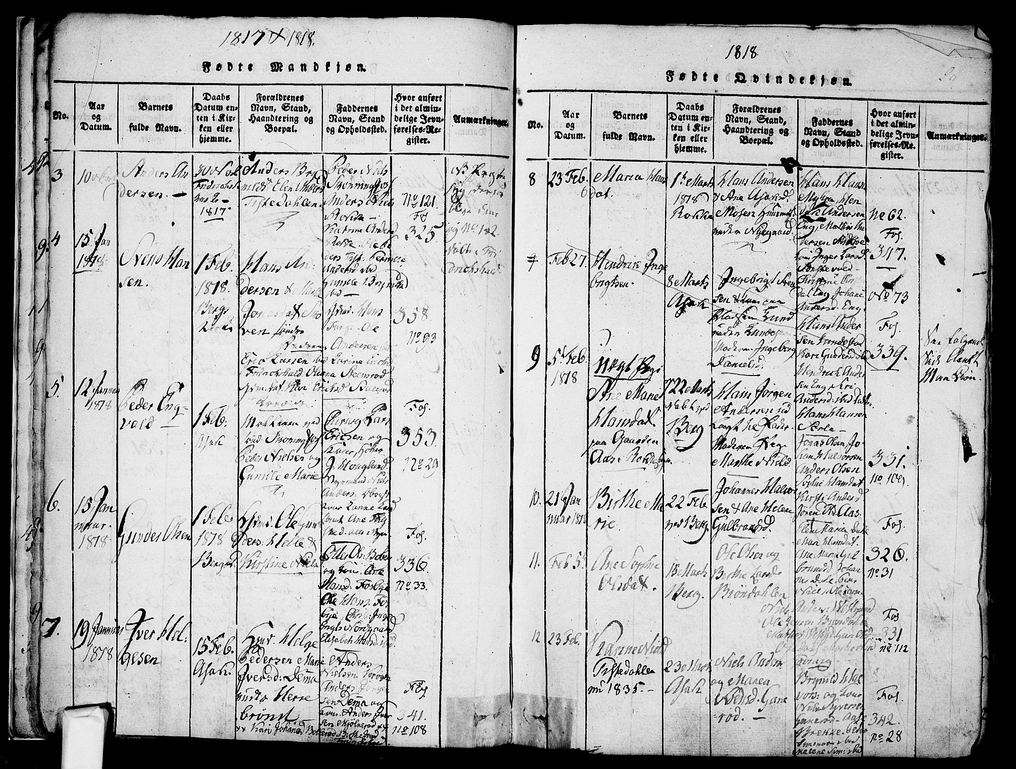 Berg prestekontor Kirkebøker, SAO/A-10902/F/Fa/L0002: Parish register (official) no. I 2, 1815-1831, p. 29