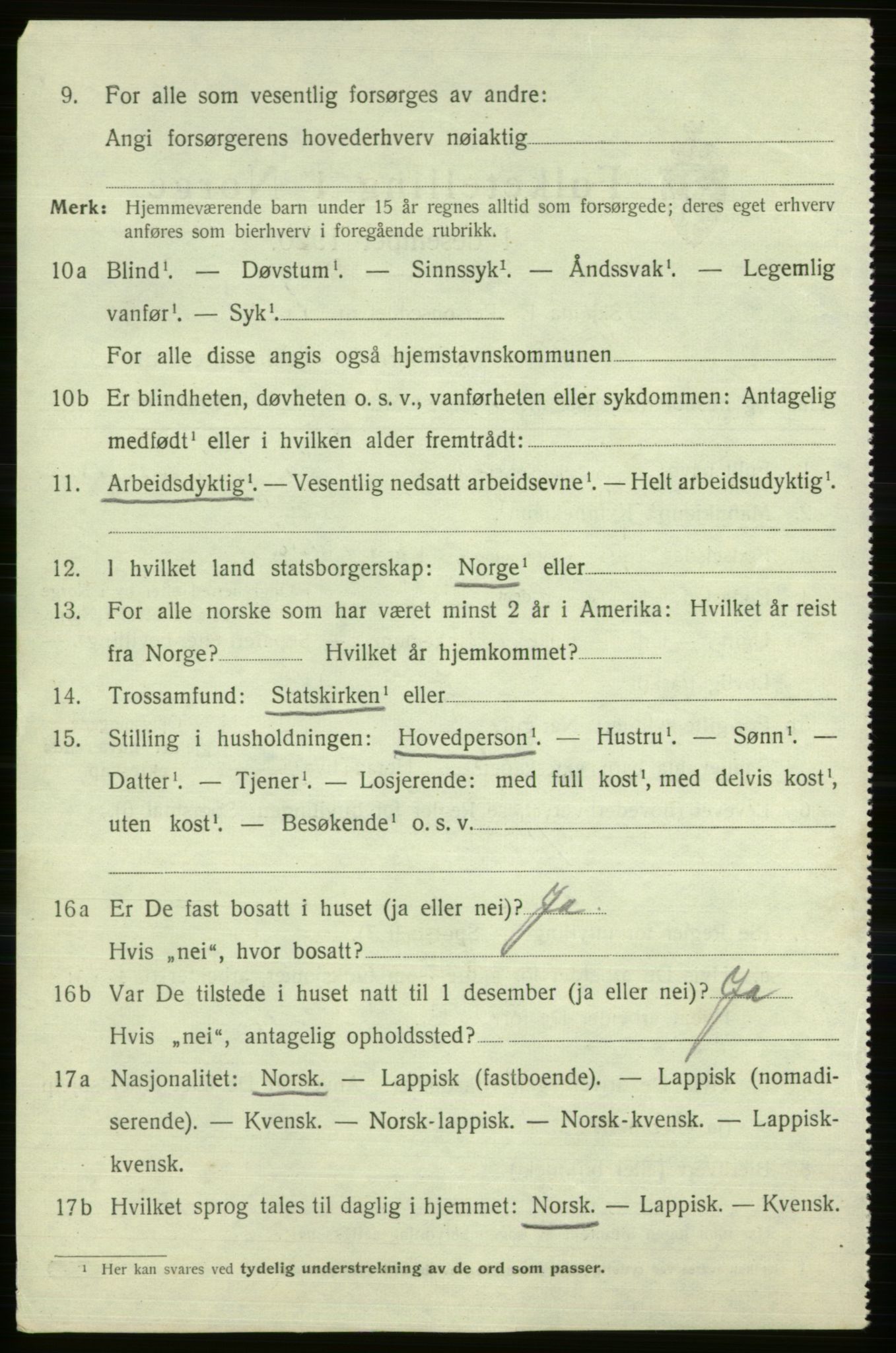 SATØ, 1920 census for Vardø rural district, 1920, p. 1767