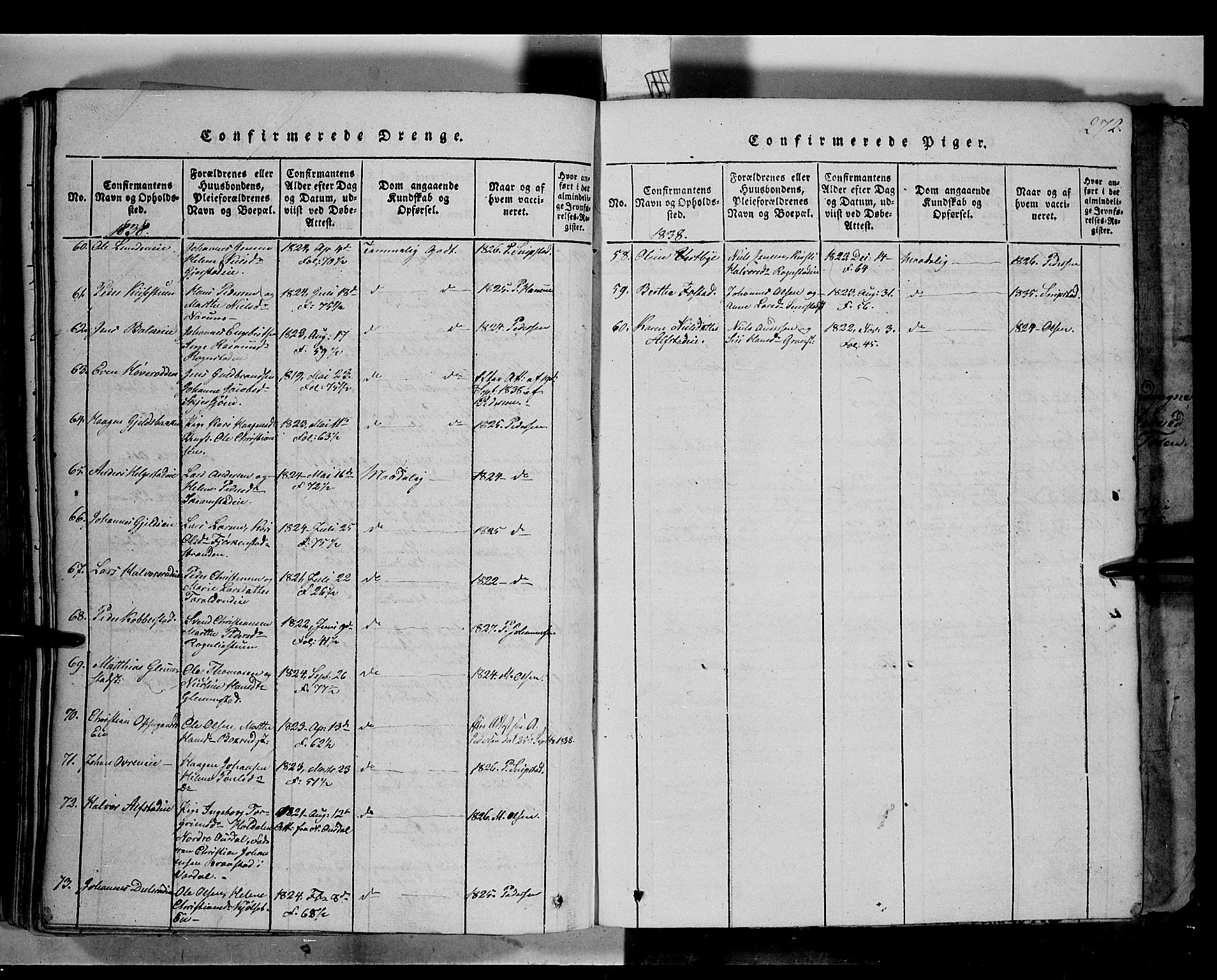 Østre Toten prestekontor, AV/SAH-PREST-104/H/Ha/Haa/L0001: Parish register (official) no. 1, 1828-1839, p. 272