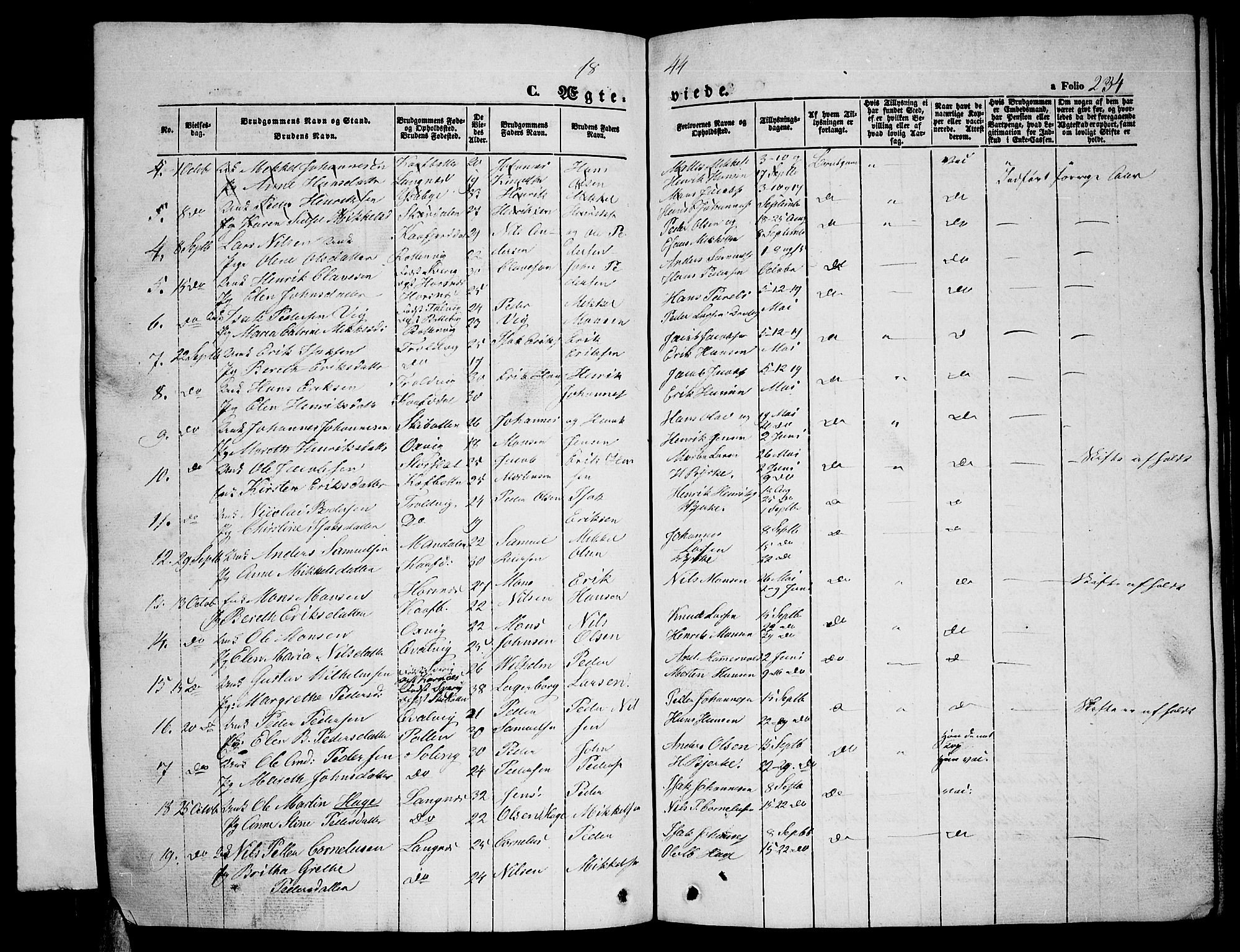 Lyngen sokneprestembete, SATØ/S-1289/H/He/Heb/L0002klokker: Parish register (copy) no. 2, 1839-1860, p. 234