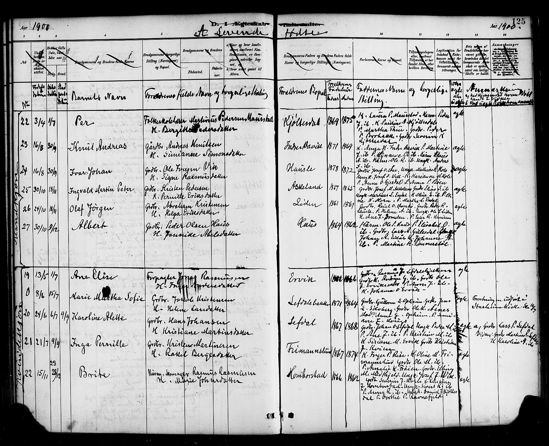 Davik sokneprestembete, AV/SAB-A-79701/H/Haa/Haab/L0001: Parish register (official) no. B 1, 1882-1900, p. 124