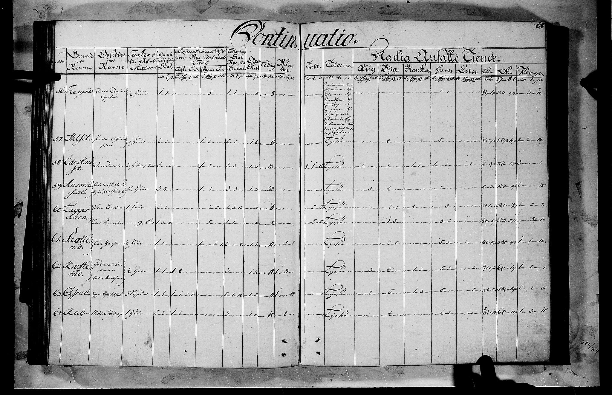 Rentekammeret inntil 1814, Realistisk ordnet avdeling, AV/RA-EA-4070/N/Nb/Nbf/L0103b: Hedmark matrikkelprotokoll, 1723, p. 66b-67a