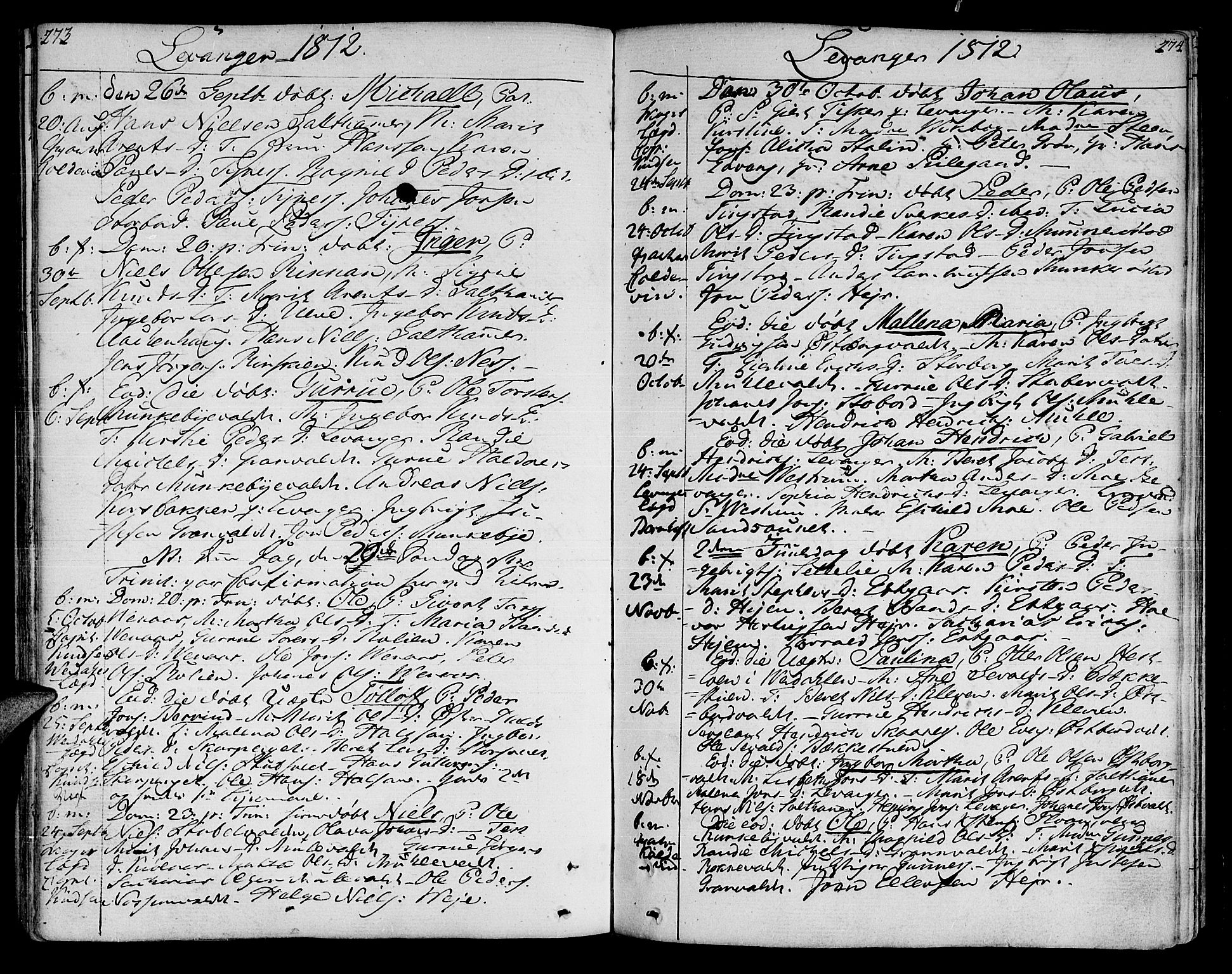 Ministerialprotokoller, klokkerbøker og fødselsregistre - Nord-Trøndelag, SAT/A-1458/717/L0145: Parish register (official) no. 717A03 /3, 1810-1815, p. 273-274