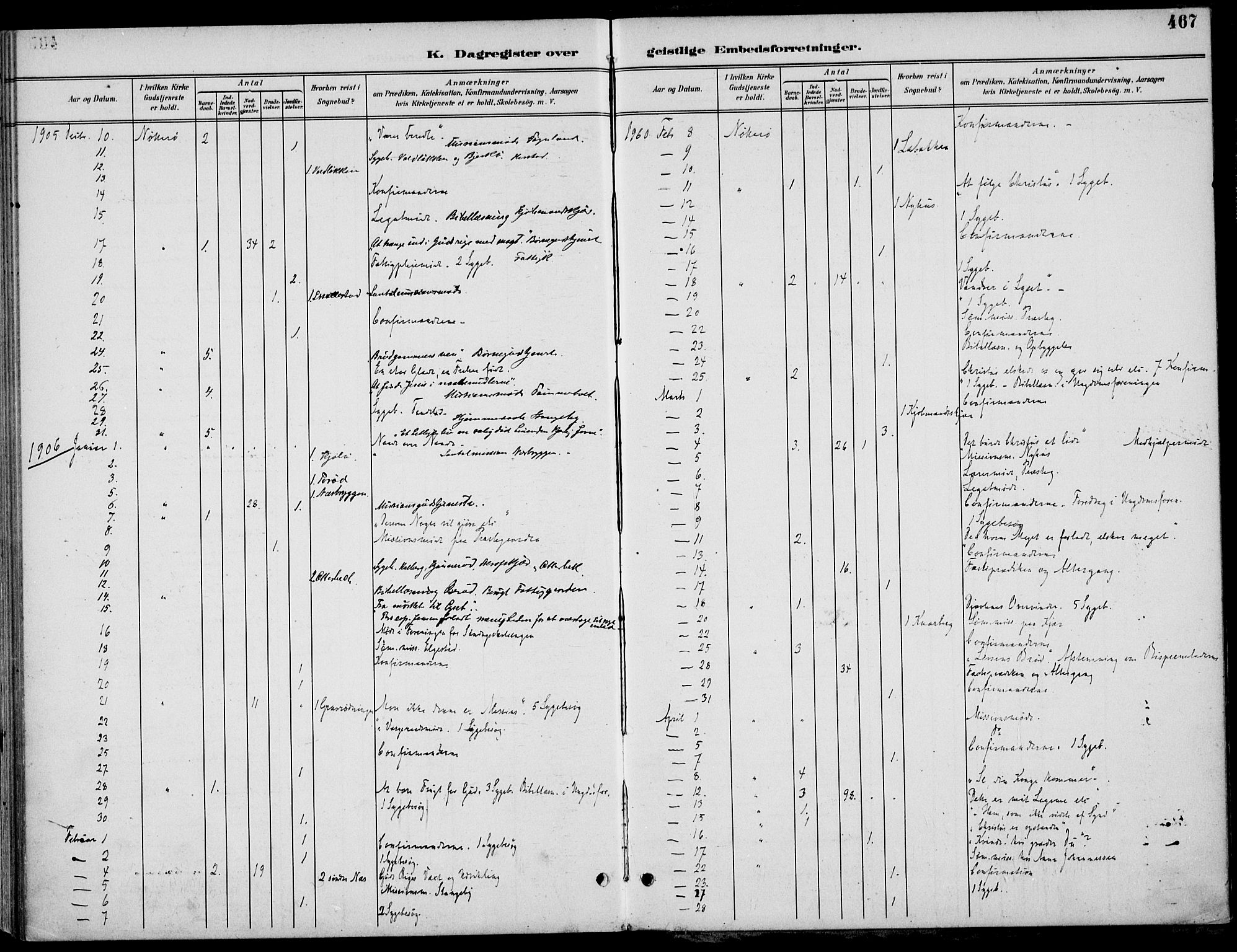 Nøtterøy kirkebøker, AV/SAKO-A-354/F/Fa/L0009: Parish register (official) no. I 9, 1894-1907, p. 467