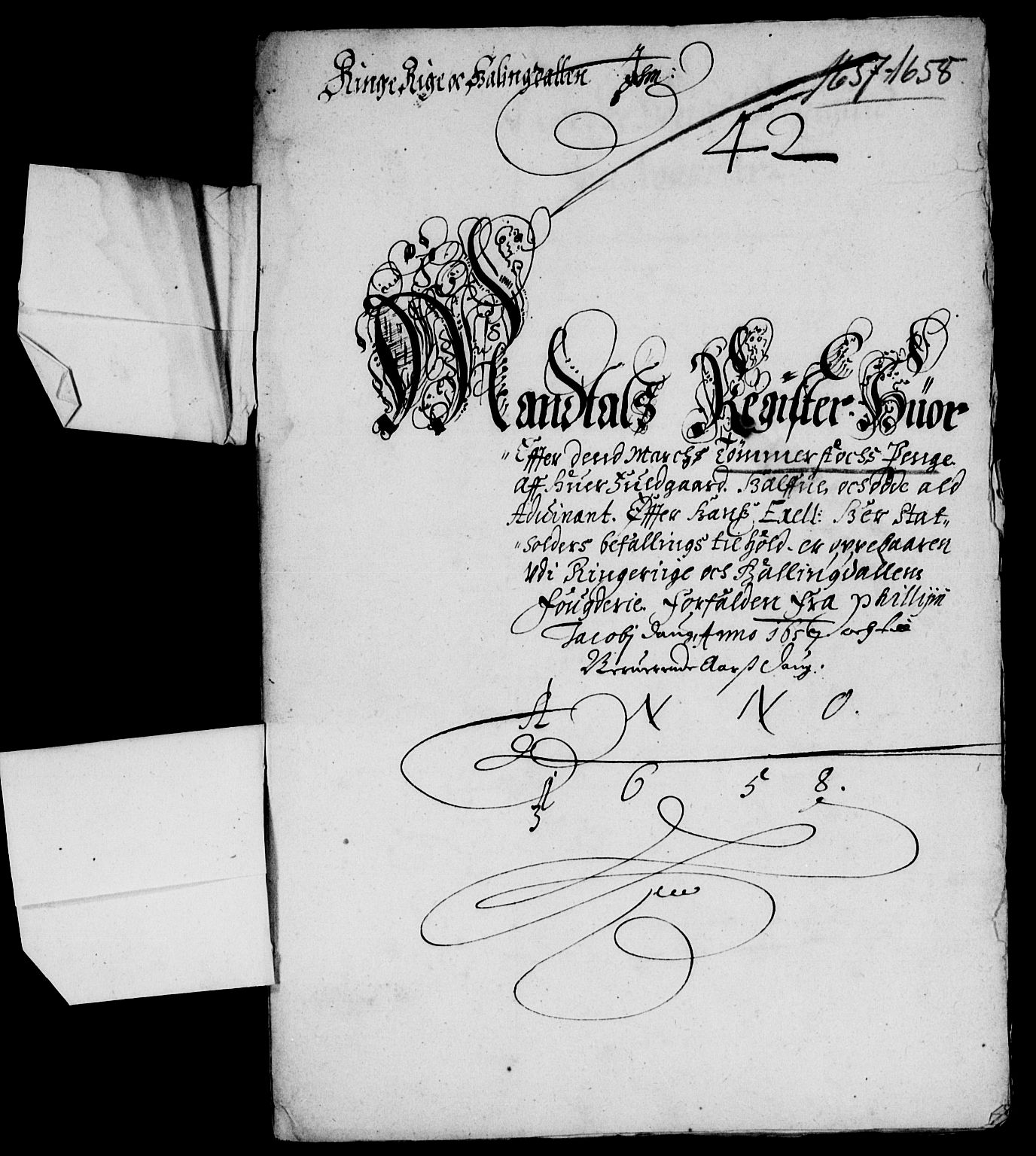 Rentekammeret inntil 1814, Reviderte regnskaper, Lensregnskaper, AV/RA-EA-5023/R/Rb/Rba/L0243: Akershus len, 1657-1658