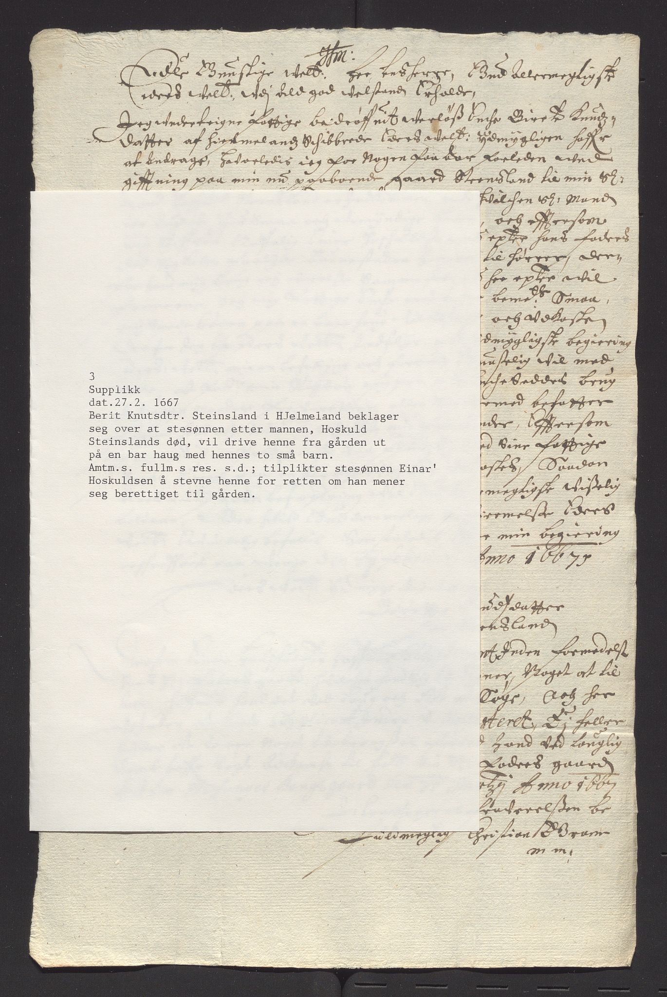 Stavanger len, AV/SAST-A-101870/Ob/L0041: Diverse, 1667-1670, p. 71