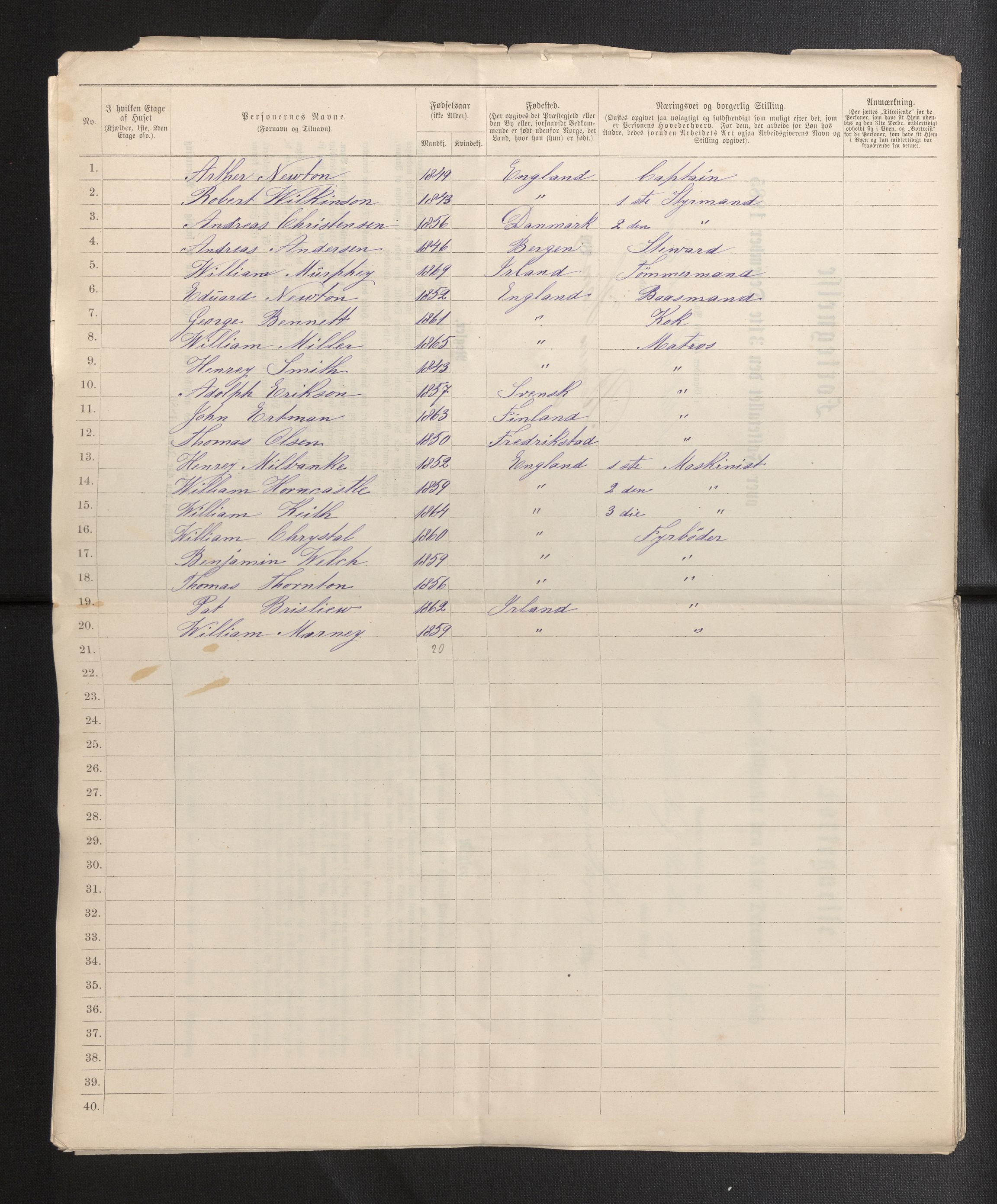 SAB, 1885 census for 1301 Bergen, 1885, p. 8253