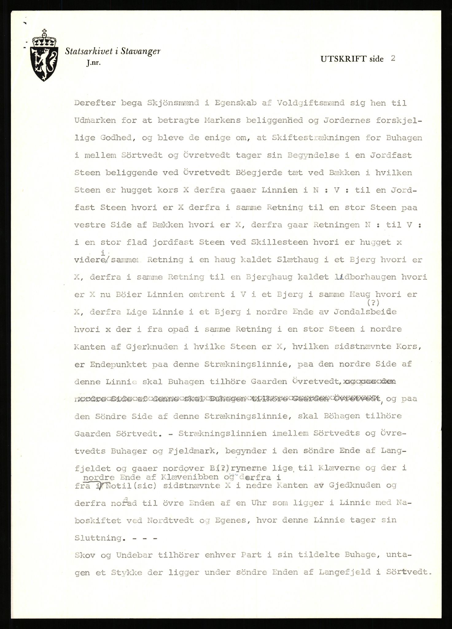 Statsarkivet i Stavanger, SAST/A-101971/03/Y/Yj/L0085: Avskrifter sortert etter gårdsnavn: Sørhus - Tastad øvre, 1750-1930, p. 108