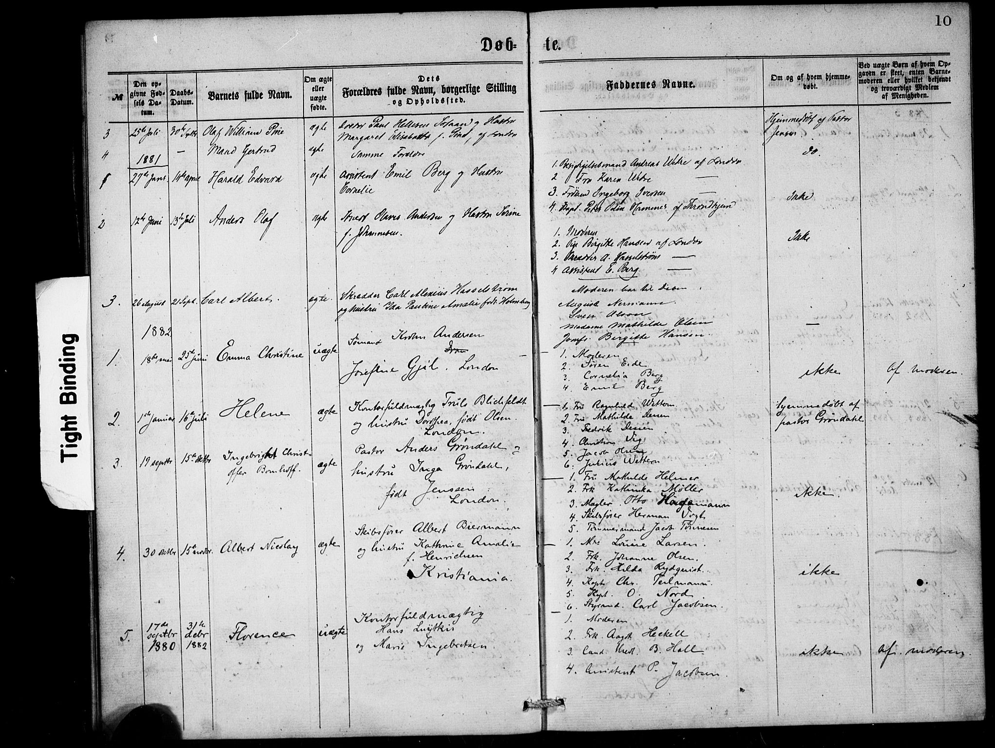  Den norske sjømannsmisjon i utlandet/London m/bistasjoner, SAB/SAB/PA-0103/H/Ha/L0001: Parish register (official) no. A 1, 1868-1887, p. 10