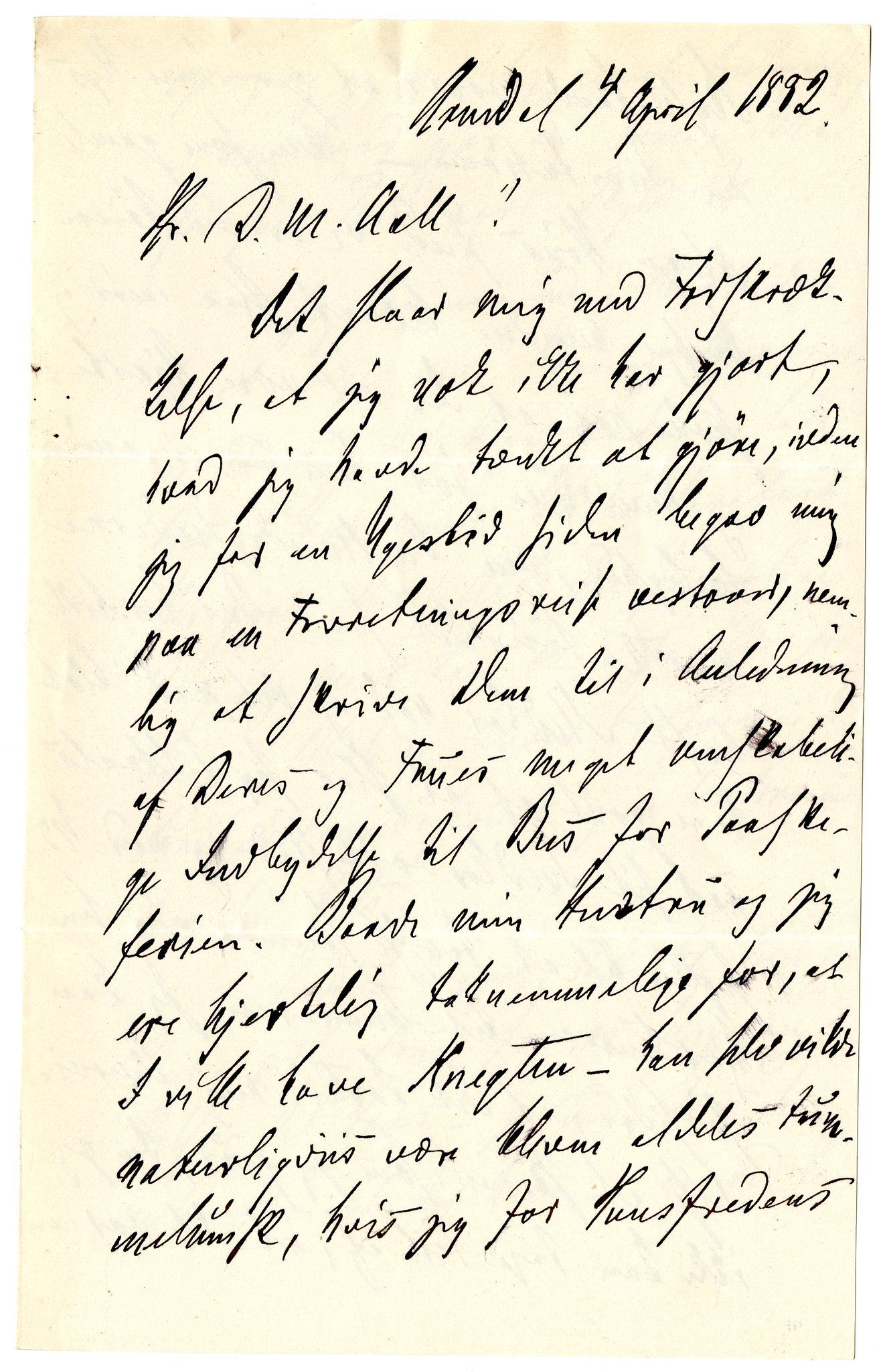 Diderik Maria Aalls brevsamling, NF/Ark-1023/F/L0002: D.M. Aalls brevsamling. B - C, 1799-1889, p. 121