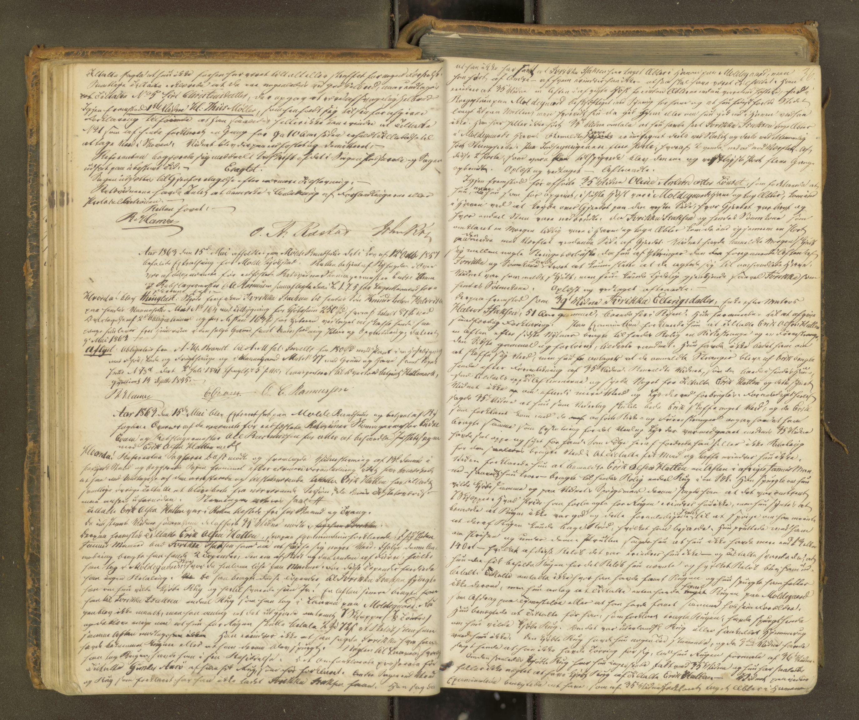 Molde byfogd, AV/SAT-A-0025/1/1A/L0010: Justisprotokoll, 1863-1869, p. 35b-36a
