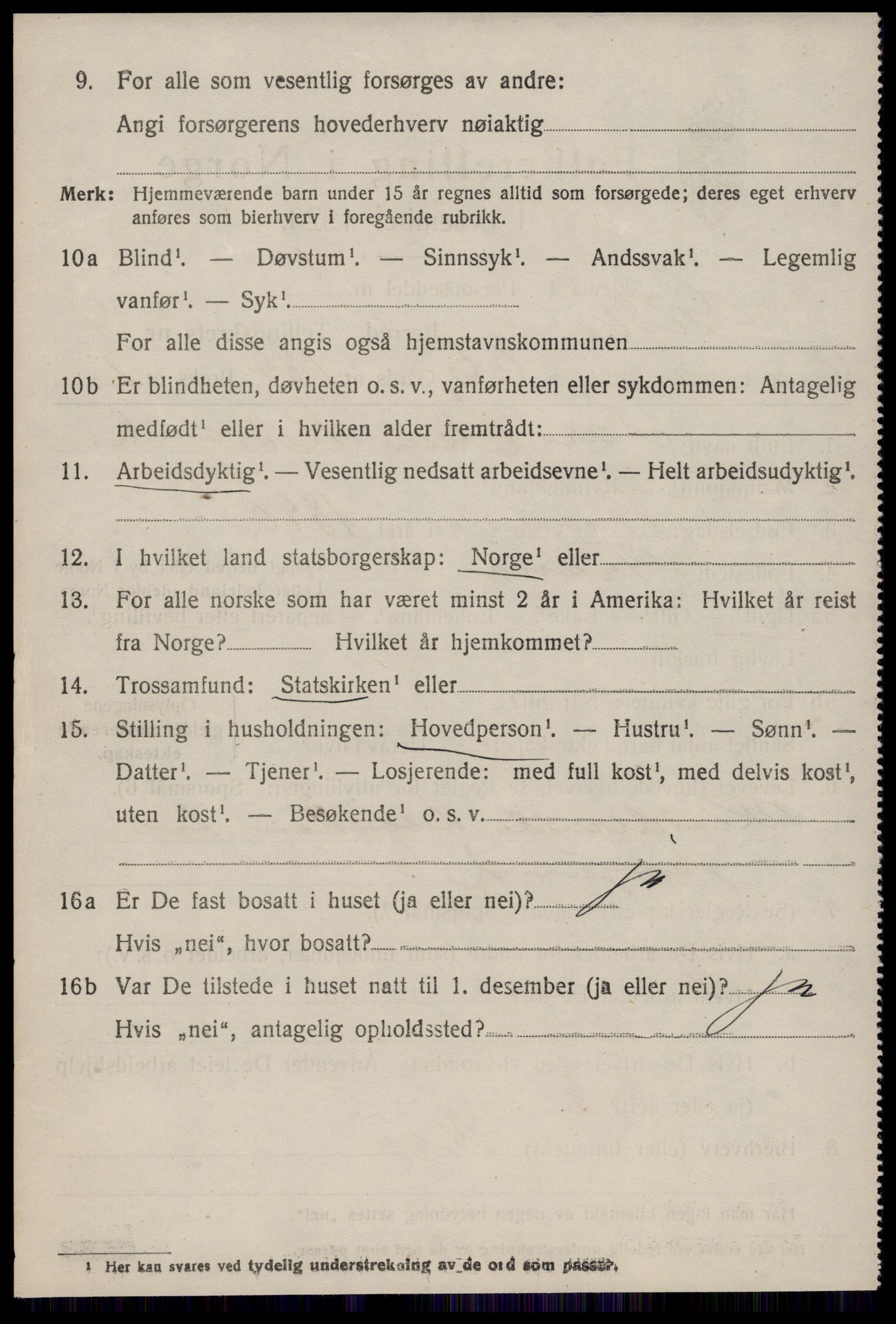 SAT, 1920 census for Giske, 1920, p. 3623