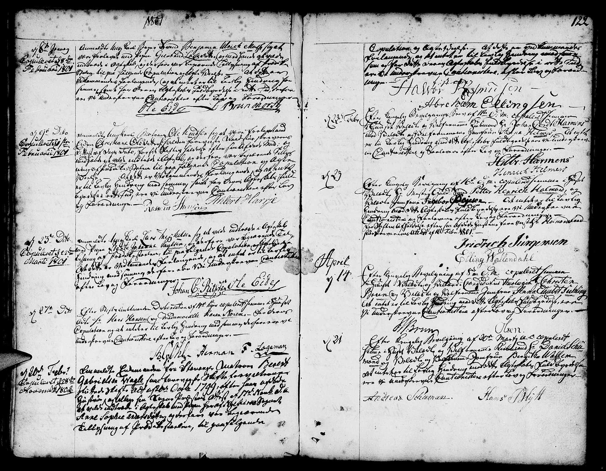 Nykirken Sokneprestembete, AV/SAB-A-77101/H/Haa/L0008: Parish register (official) no. A 8, 1776-1814, p. 122