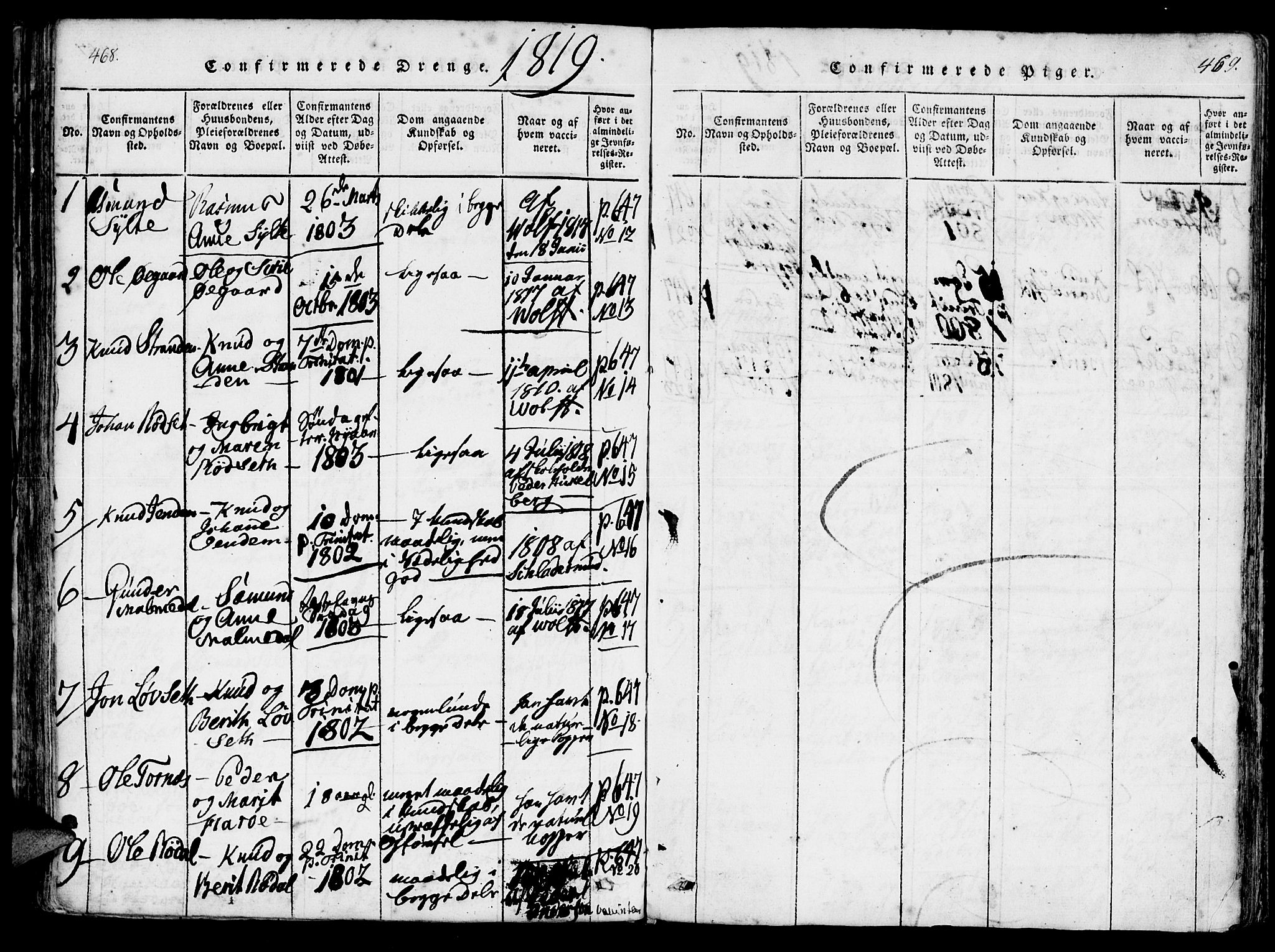 Ministerialprotokoller, klokkerbøker og fødselsregistre - Møre og Romsdal, AV/SAT-A-1454/565/L0747: Parish register (official) no. 565A01, 1817-1844, p. 468-469