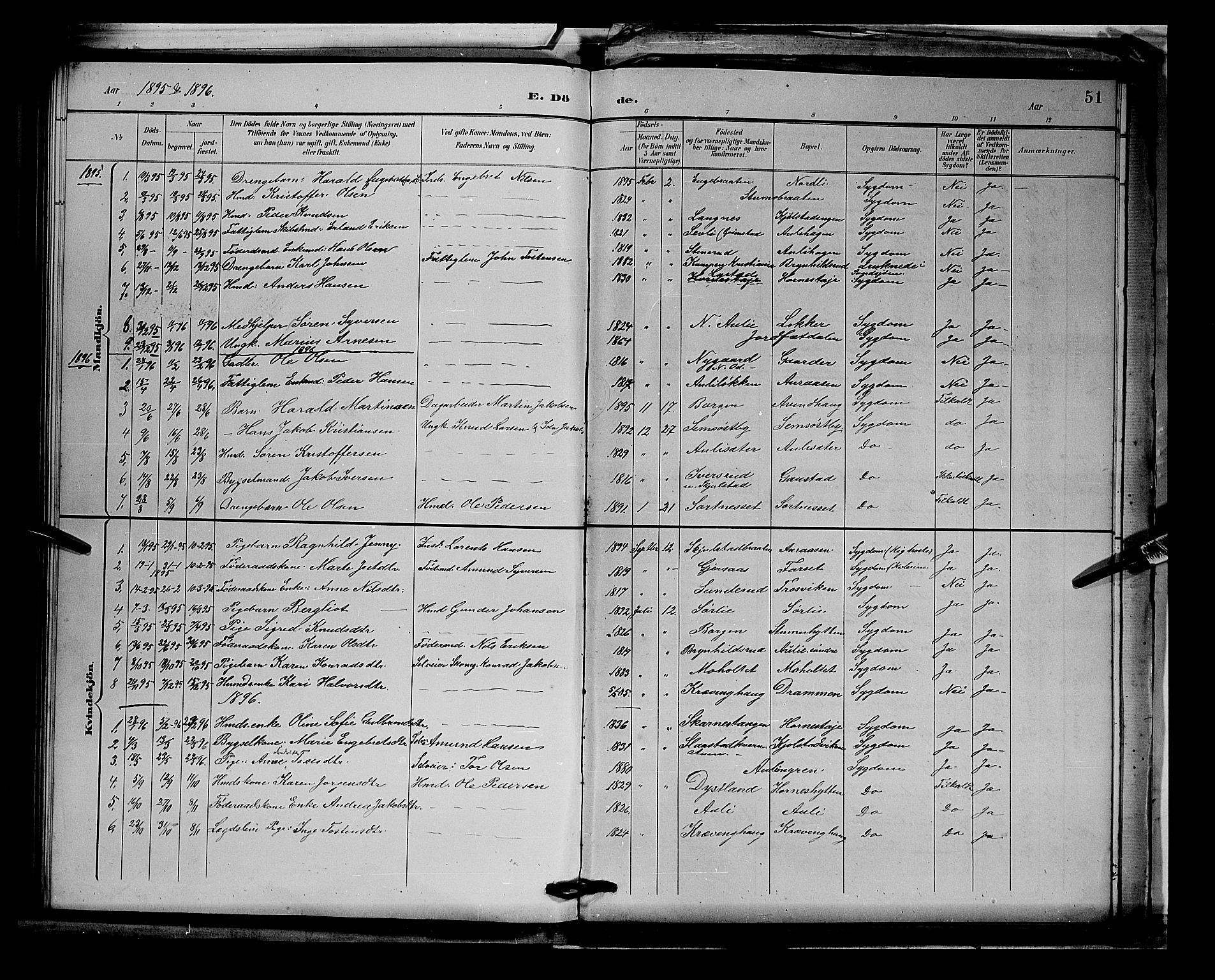 Sør-Odal prestekontor, AV/SAH-PREST-030/H/Ha/Hab/L0003: Parish register (copy) no. 3, 1895-1906, p. 51