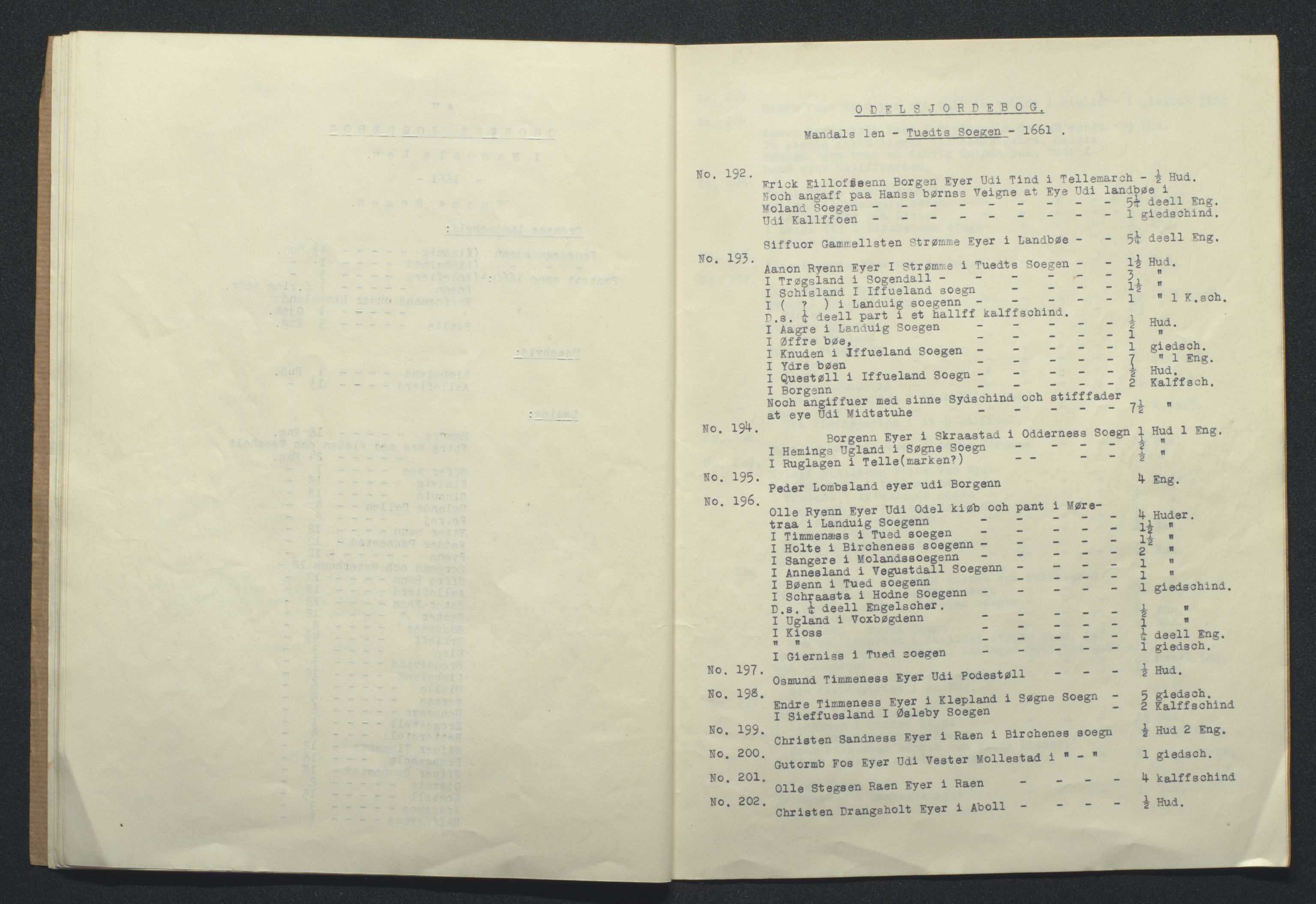 Tveit bygdesogenemnd, AV/SAK-D/0770/F/L0001: A - Emneordnet materiale, 1576-1945, p. 20