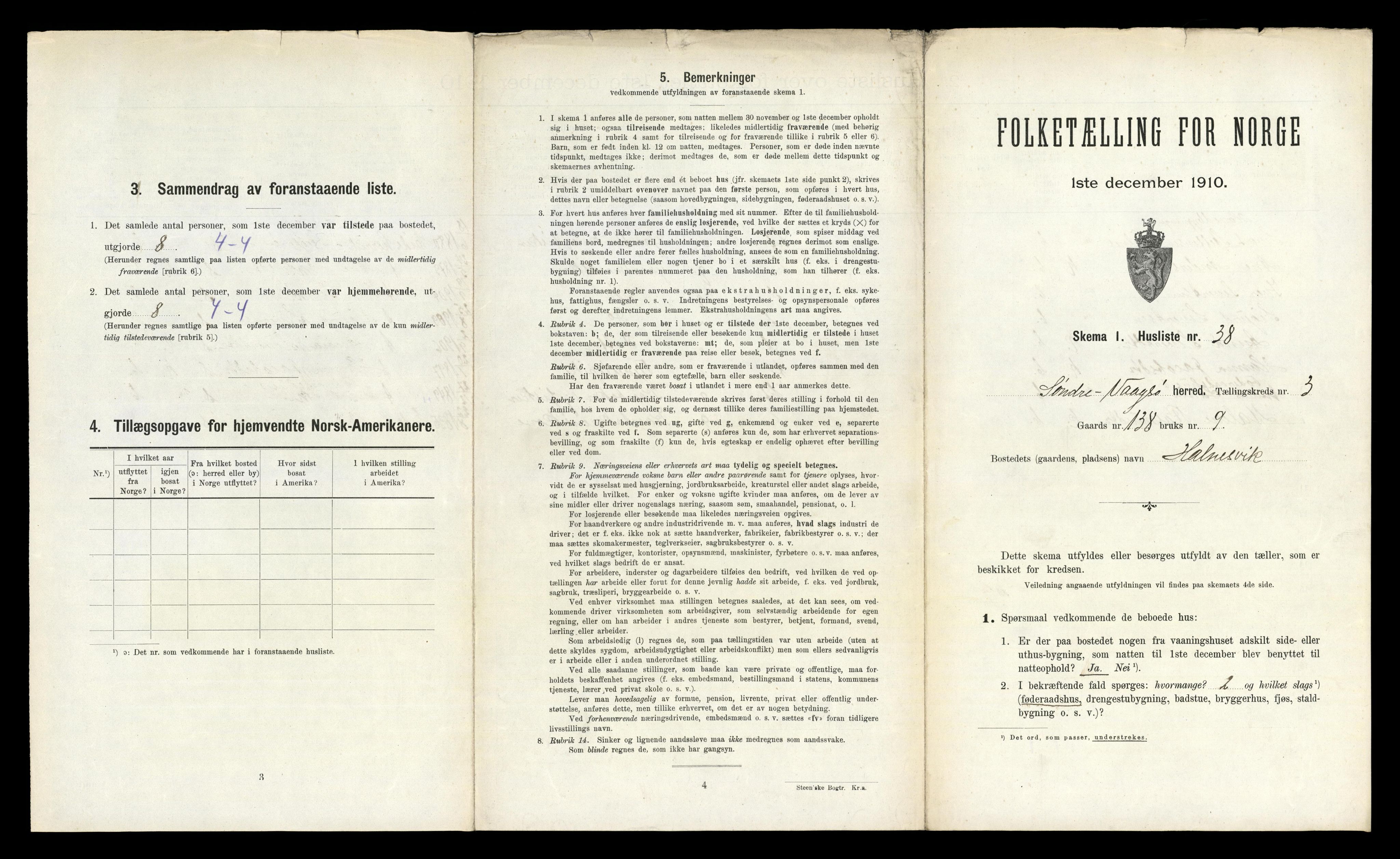 RA, 1910 census for Sør-Vågsøy, 1910, p. 384