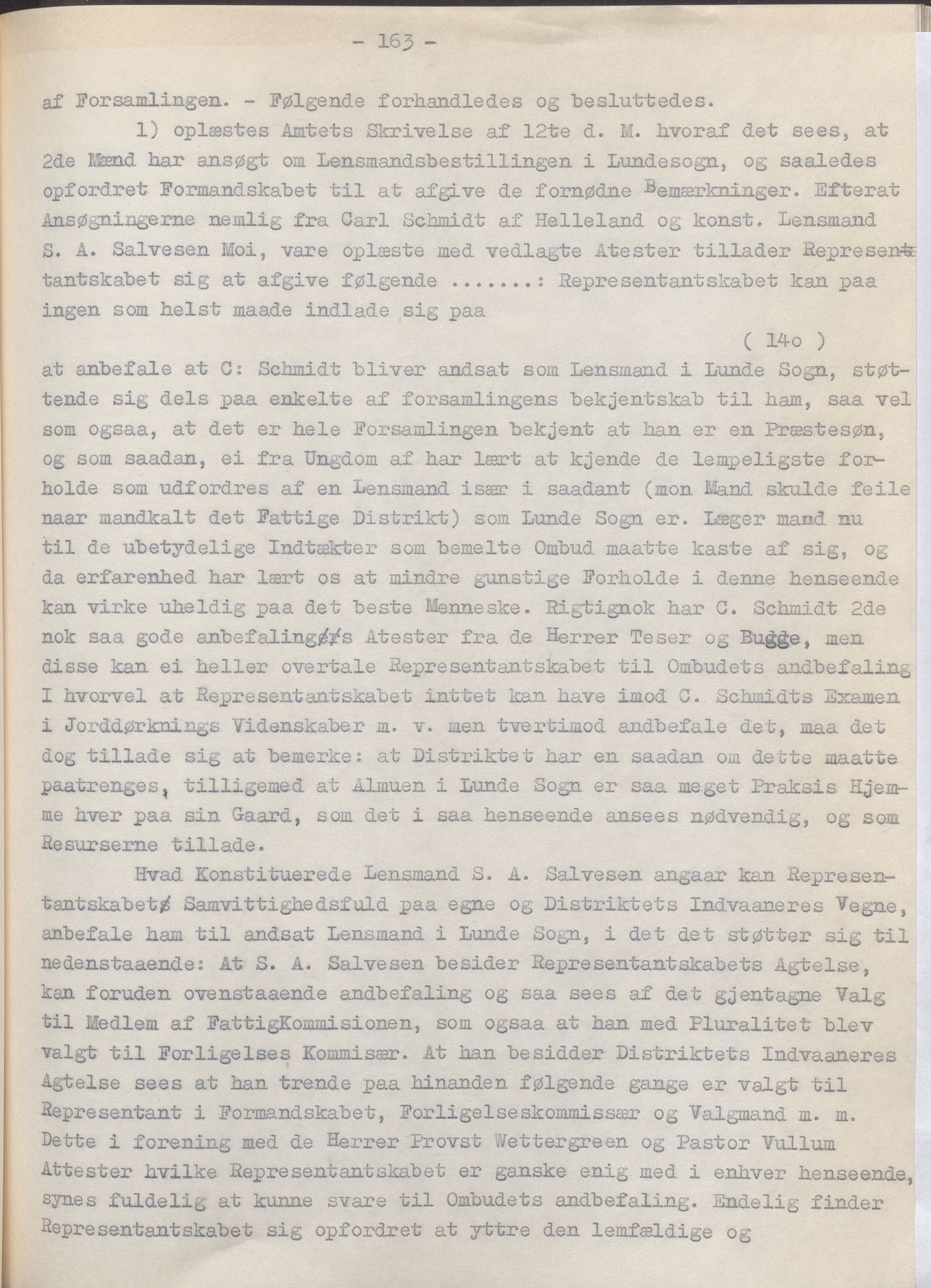 Lund kommune - Formannskapet/Formannskapskontoret, IKAR/K-101761/A/Aa/Aaa/L0002: Forhandlingsprotokoll, 1837-1865, p. 163