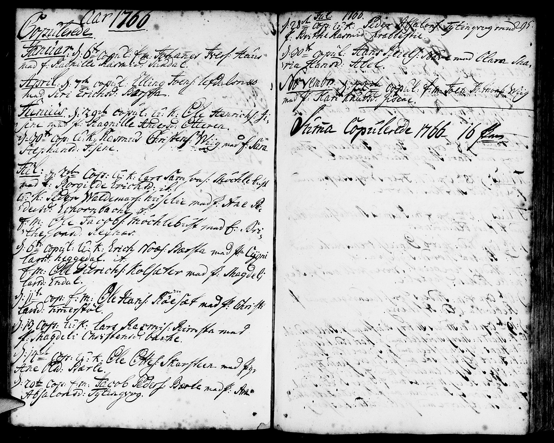 Davik sokneprestembete, SAB/A-79701/H/Haa/Haaa/L0002: Parish register (official) no. A 2, 1742-1816, p. 295