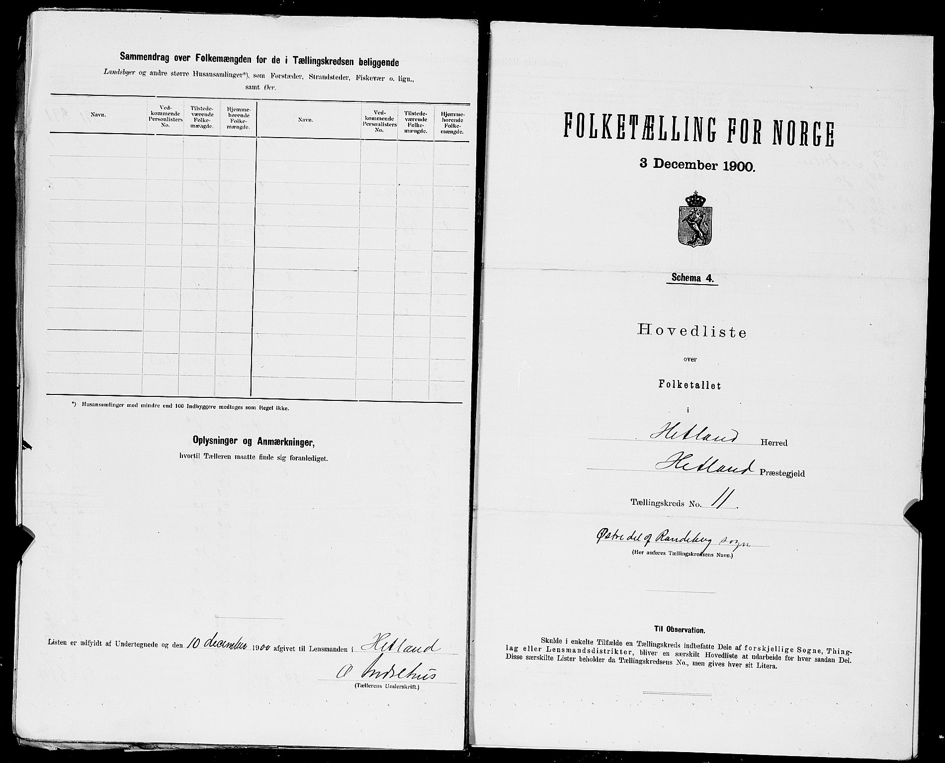 SAST, 1900 census for Hetland, 1900, p. 49