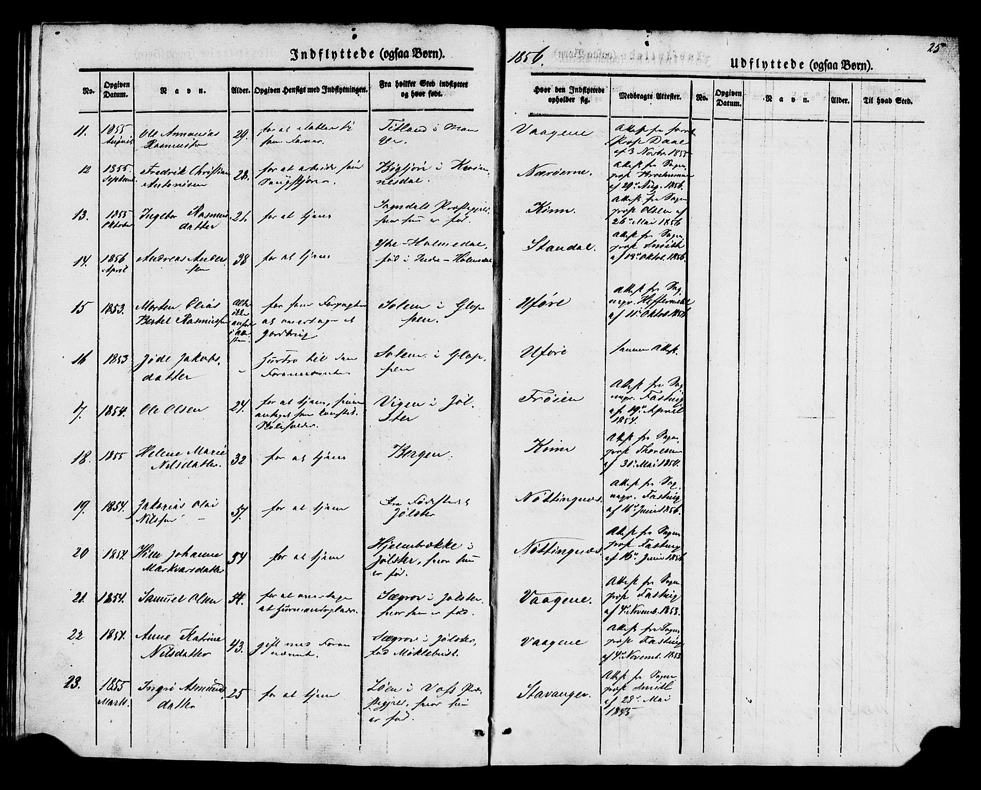 Kinn sokneprestembete, SAB/A-80801/H/Haa/Haaa/L0014: Parish register (official) no. A 14, 1841-1859, p. 25