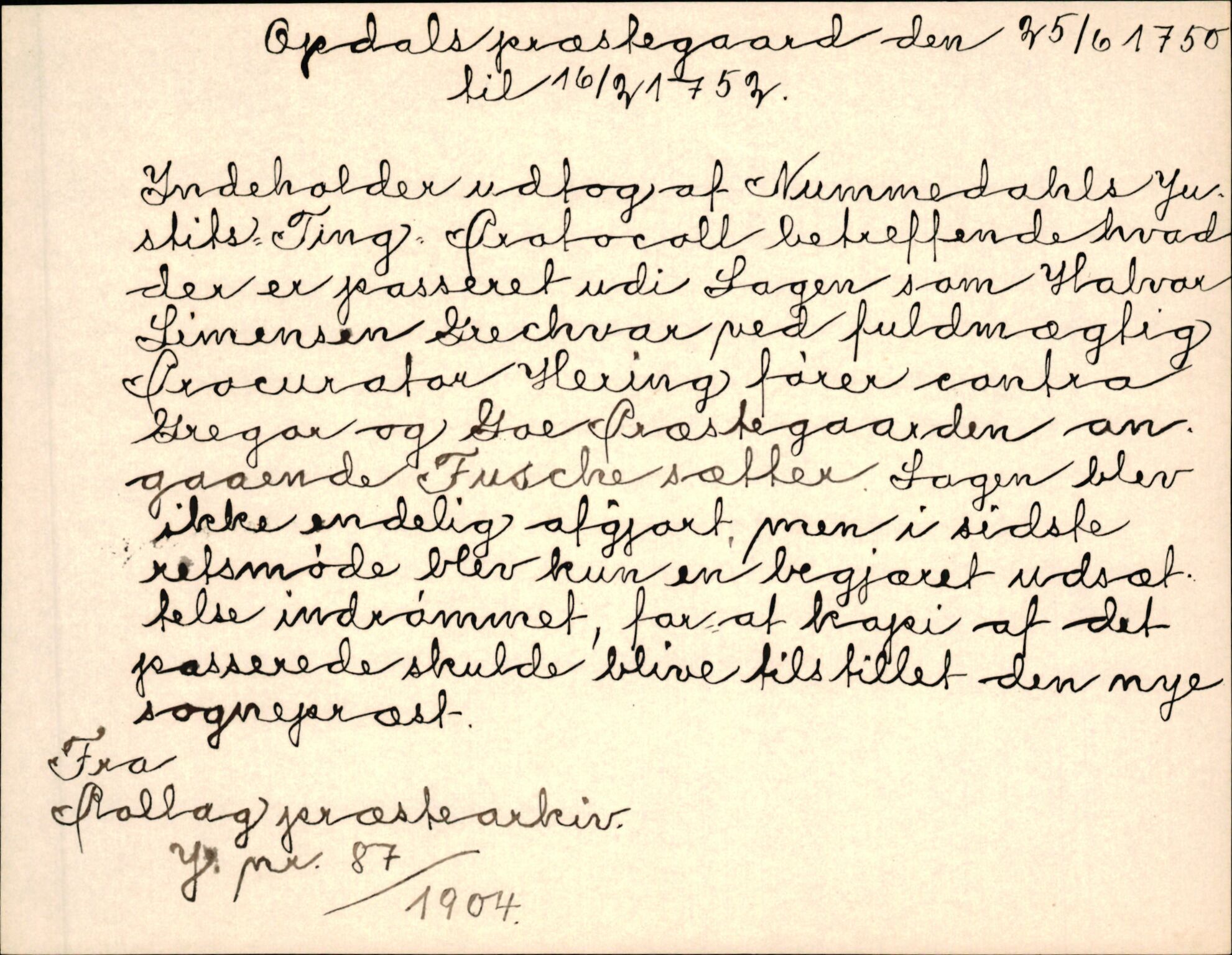 Riksarkivets diplomsamling, AV/RA-EA-5965/F35/F35k/L0002: Regestsedler: Prestearkiver fra Hedmark, Oppland, Buskerud og Vestfold, p. 321