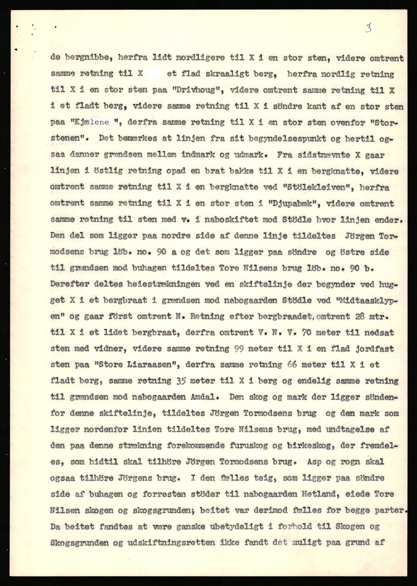 Statsarkivet i Stavanger, AV/SAST-A-101971/03/Y/Yj/L0053: Avskrifter sortert etter gårdsnavn: Leigvam - Liland, 1750-1930, p. 435