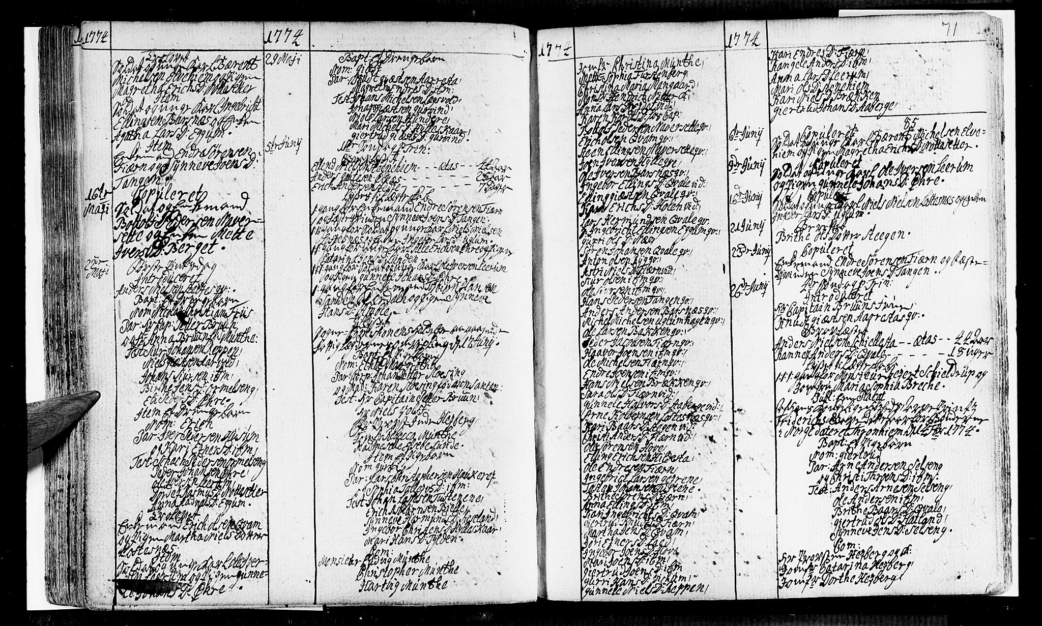 Sogndal sokneprestembete, SAB/A-81301/H/Haa/Haaa/L0005: Parish register (official) no. A 5, 1768-1782, p. 71