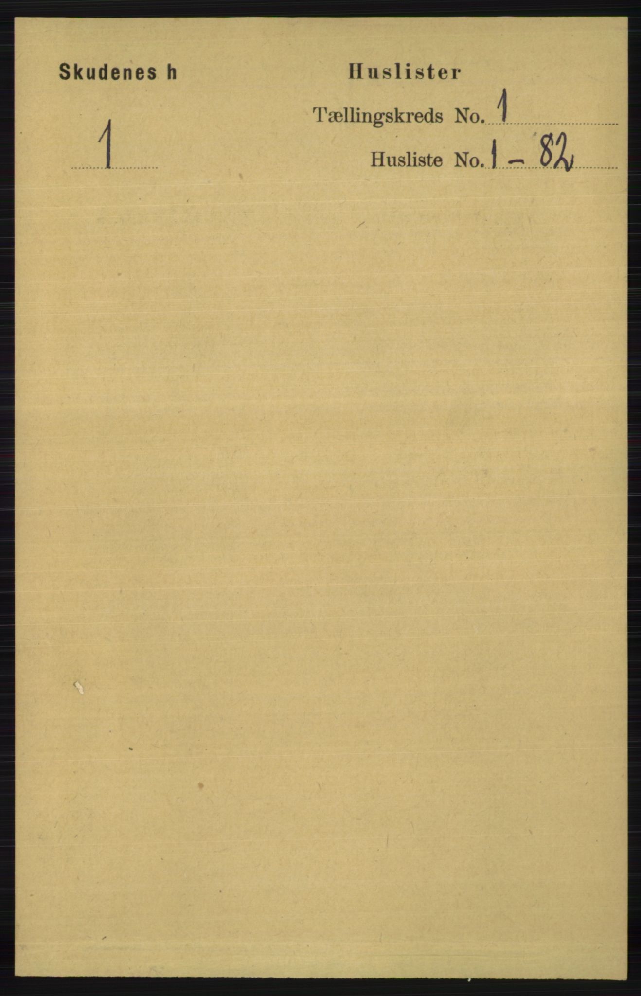 RA, 1891 census for 1150 Skudenes, 1891, p. 24