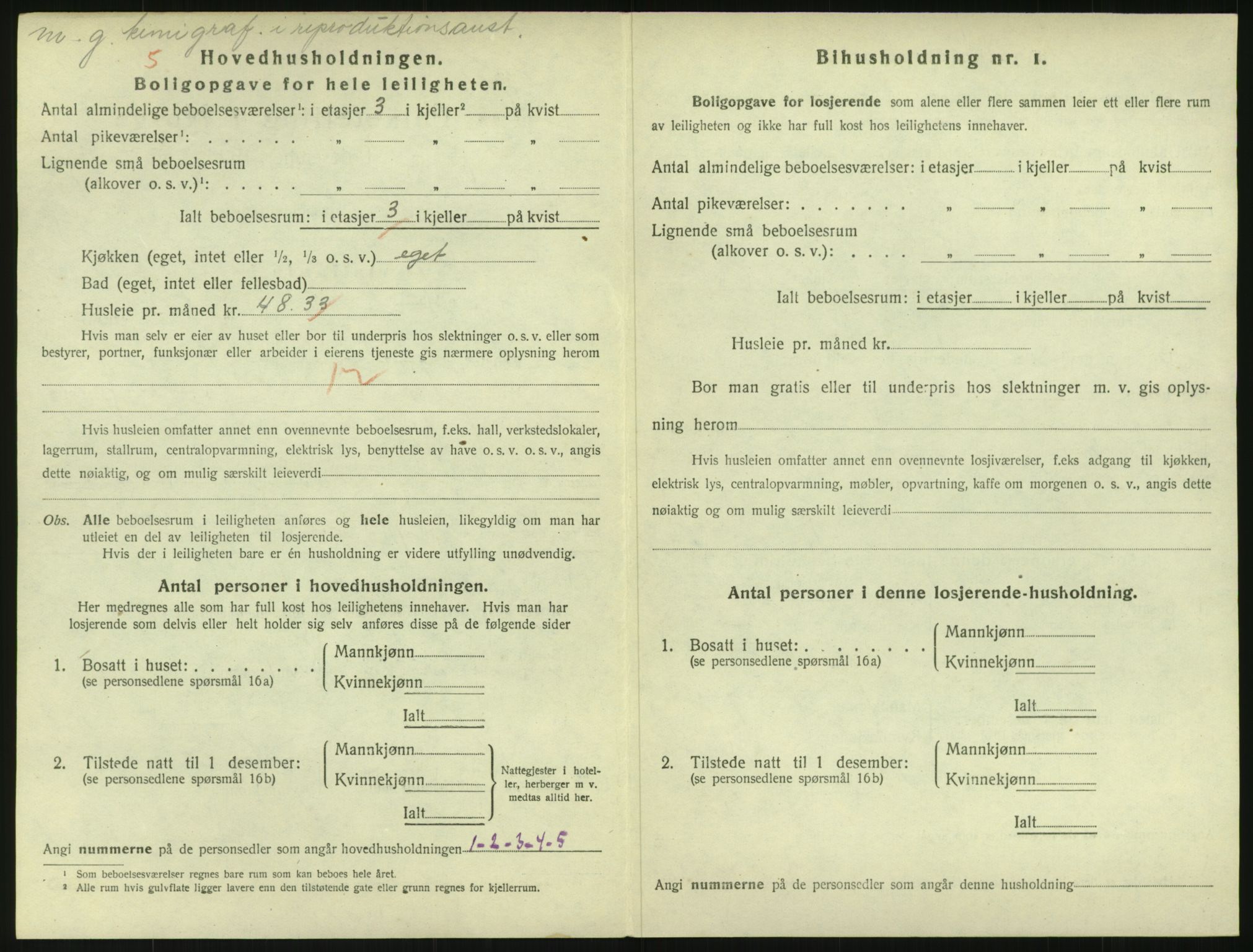 SAO, 1920 census for Kristiania, 1920, p. 99292