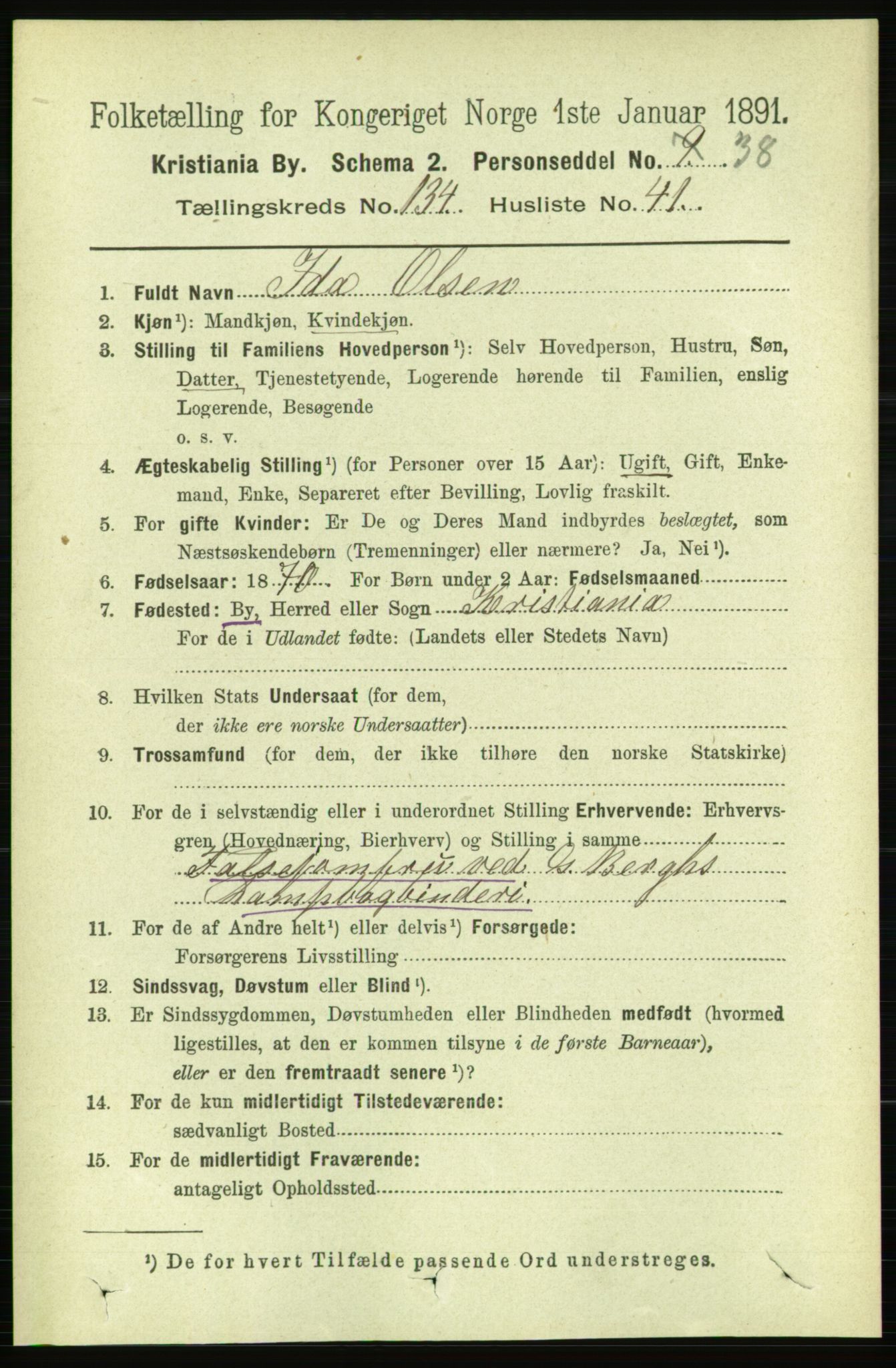 RA, 1891 census for 0301 Kristiania, 1891, p. 74402