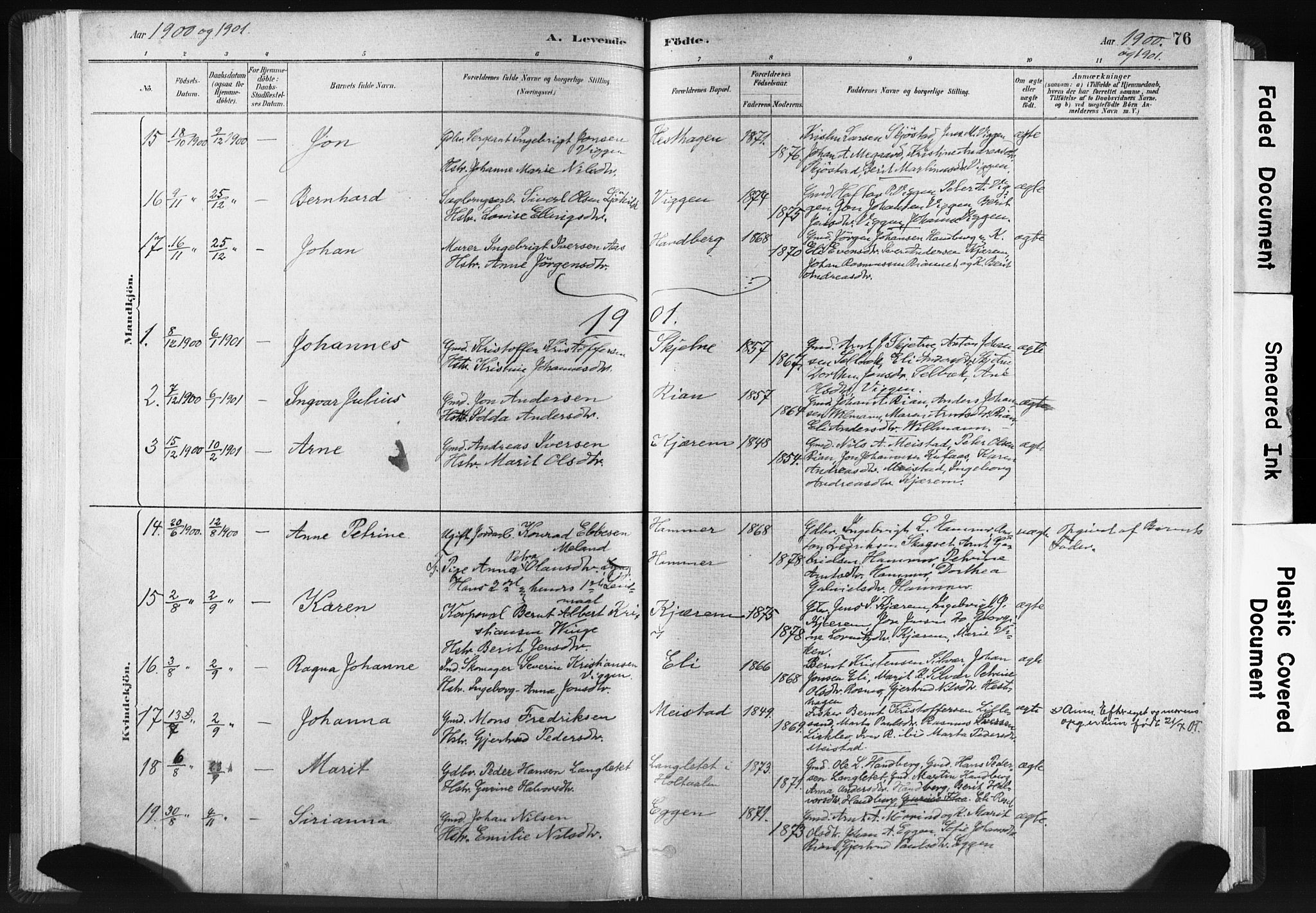 Ministerialprotokoller, klokkerbøker og fødselsregistre - Sør-Trøndelag, SAT/A-1456/665/L0773: Parish register (official) no. 665A08, 1879-1905, p. 76