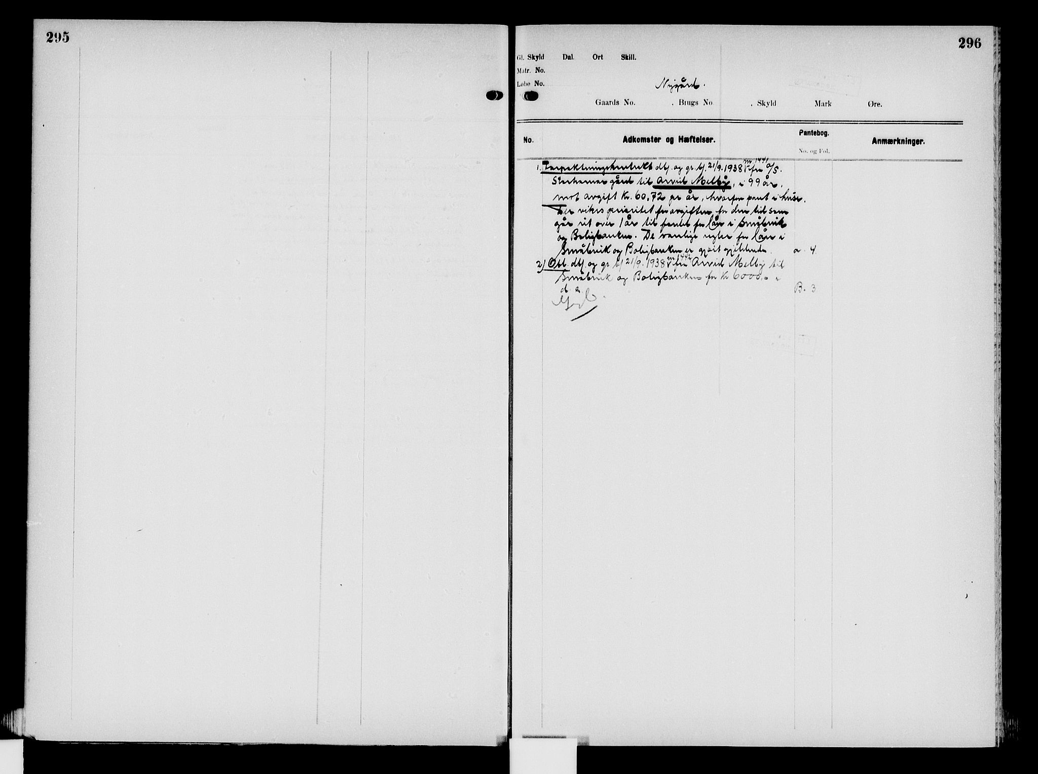 Nord-Hedmark sorenskriveri, SAH/TING-012/H/Ha/Had/Hade/L0008: Mortgage register no. 4.8, 1923-1940, p. 295-296