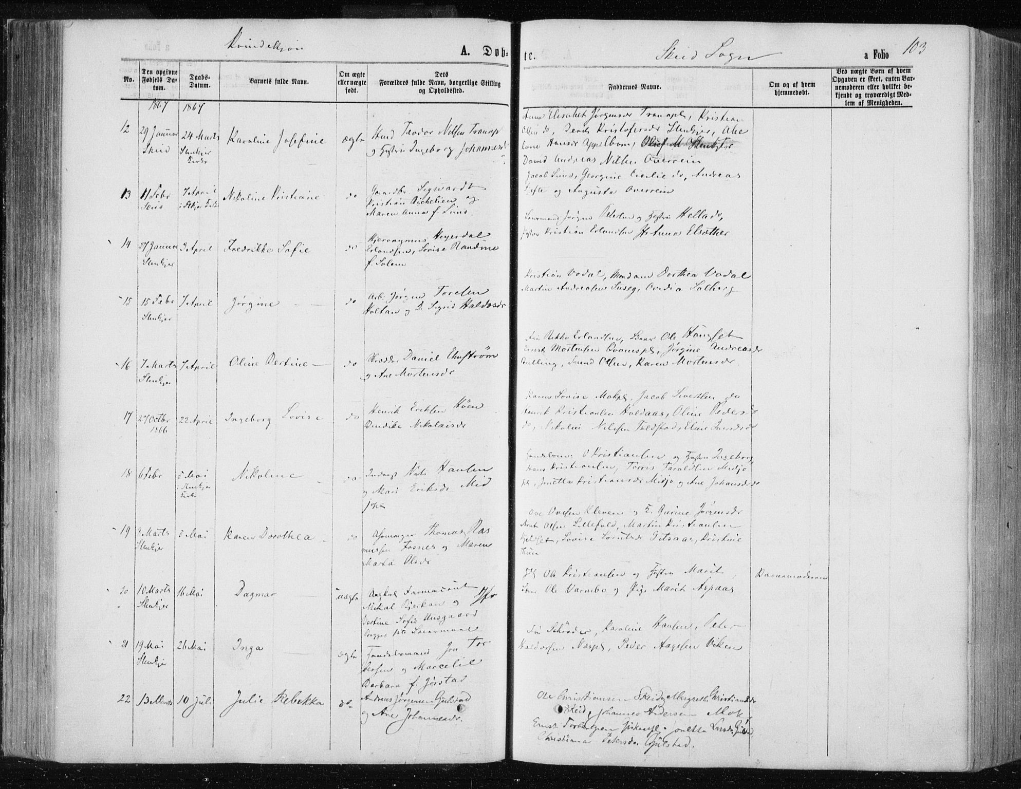 Ministerialprotokoller, klokkerbøker og fødselsregistre - Nord-Trøndelag, SAT/A-1458/735/L0345: Parish register (official) no. 735A08 /2, 1863-1872, p. 103