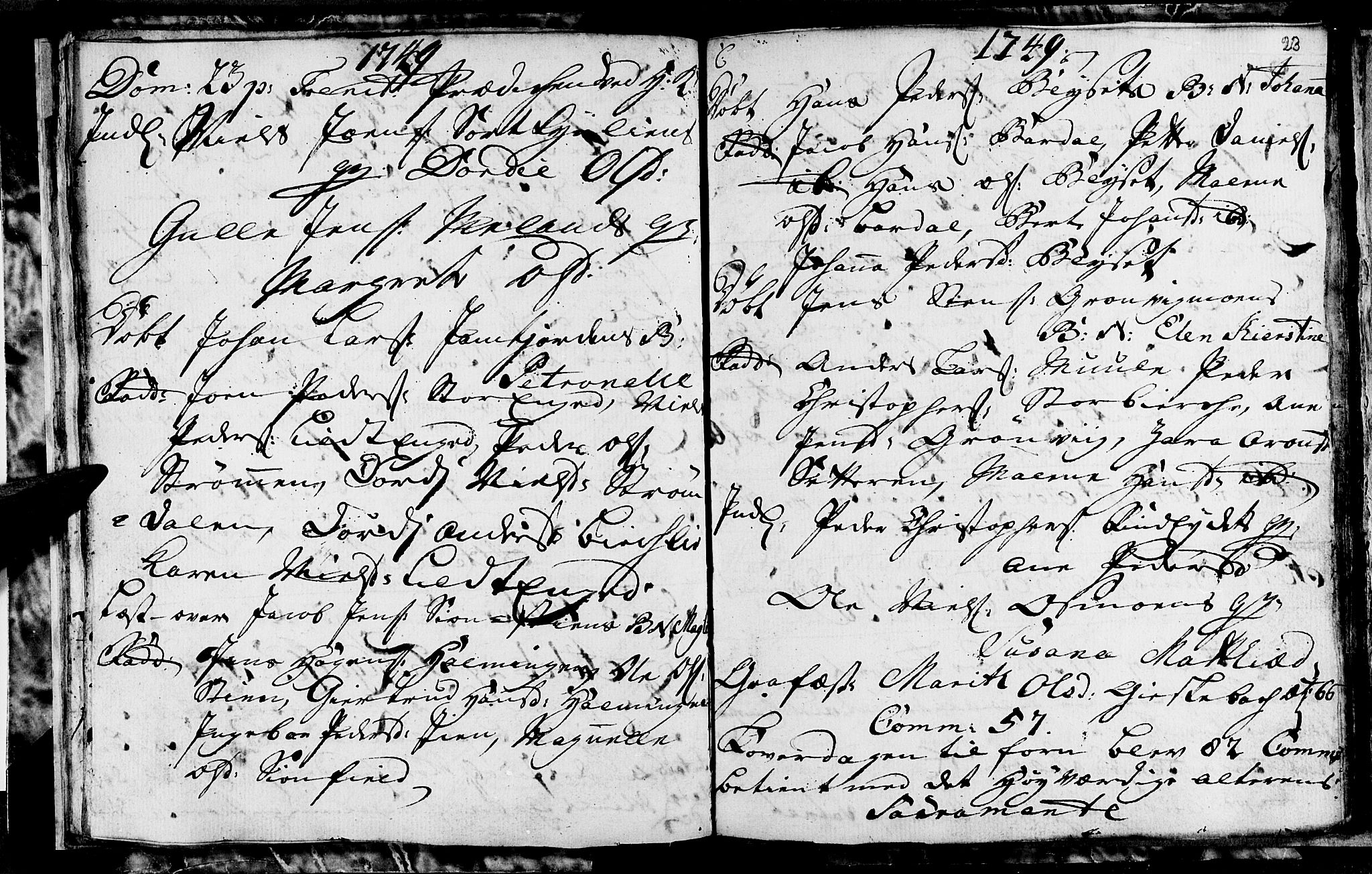 Ministerialprotokoller, klokkerbøker og fødselsregistre - Nordland, SAT/A-1459/825/L0347: Parish register (official) no. 825A03, 1748-1751, p. 23