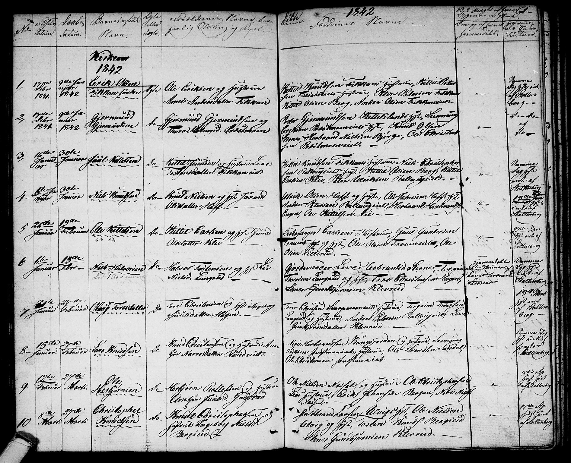 Rollag kirkebøker, AV/SAKO-A-240/G/Ga/L0002: Parish register (copy) no. I 2, 1831-1856, p. 61