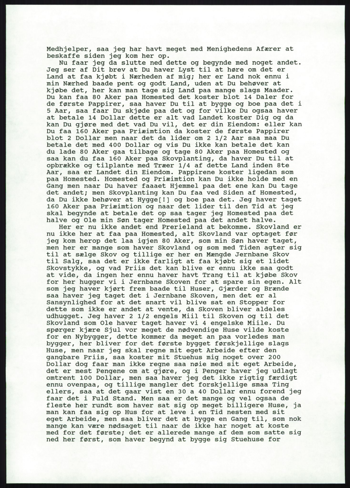 Samlinger til kildeutgivelse, Amerikabrevene, AV/RA-EA-4057/F/L0020: Innlån fra Buskerud: Lerfaldet - Lågdalsmuseet, 1838-1914, p. 477