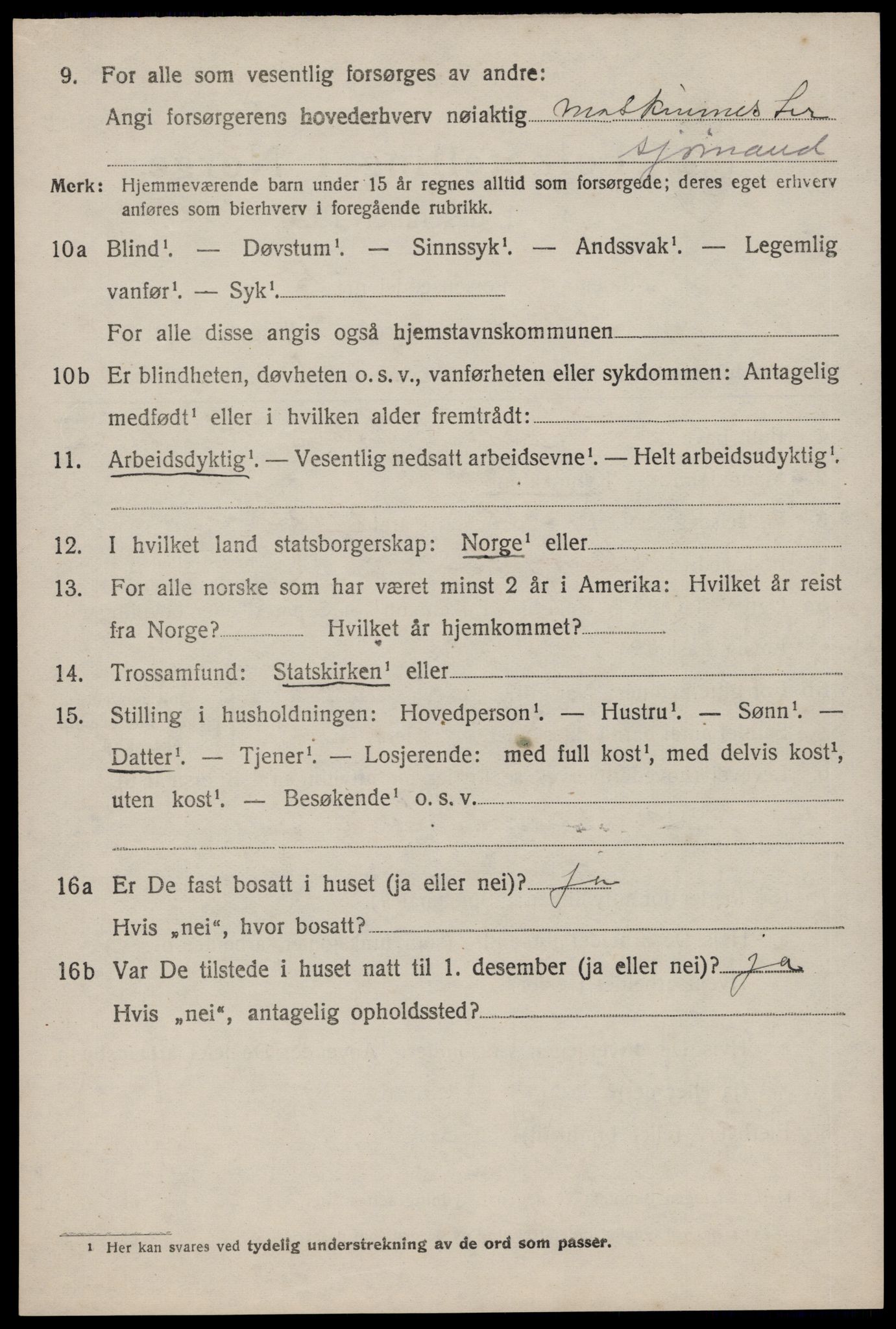 SAST, 1920 census for Skåre, 1920, p. 7879