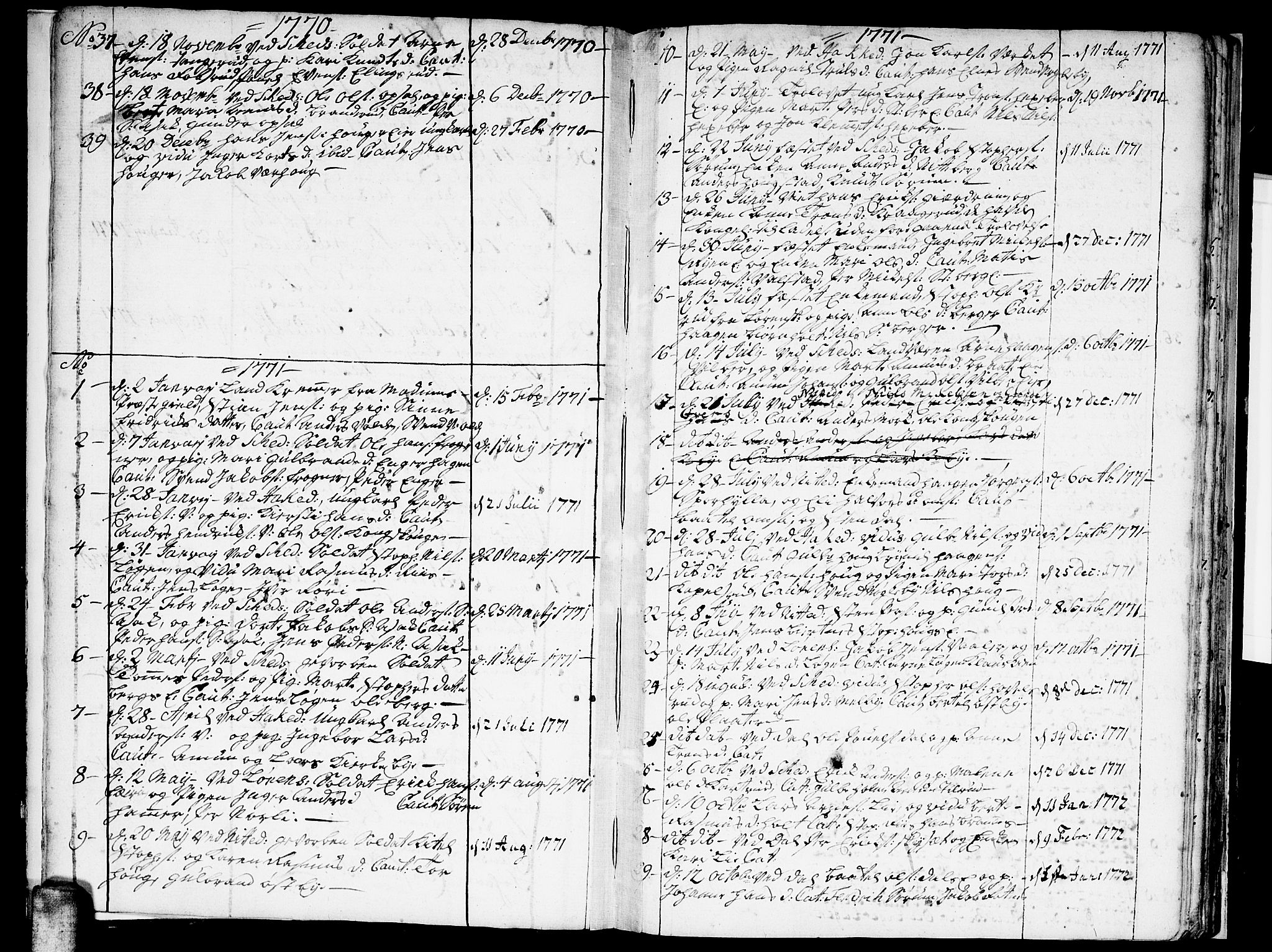 Skedsmo prestekontor Kirkebøker, AV/SAO-A-10033a/F/Fa/L0006: Parish register (official) no. I 6, 1767-1807