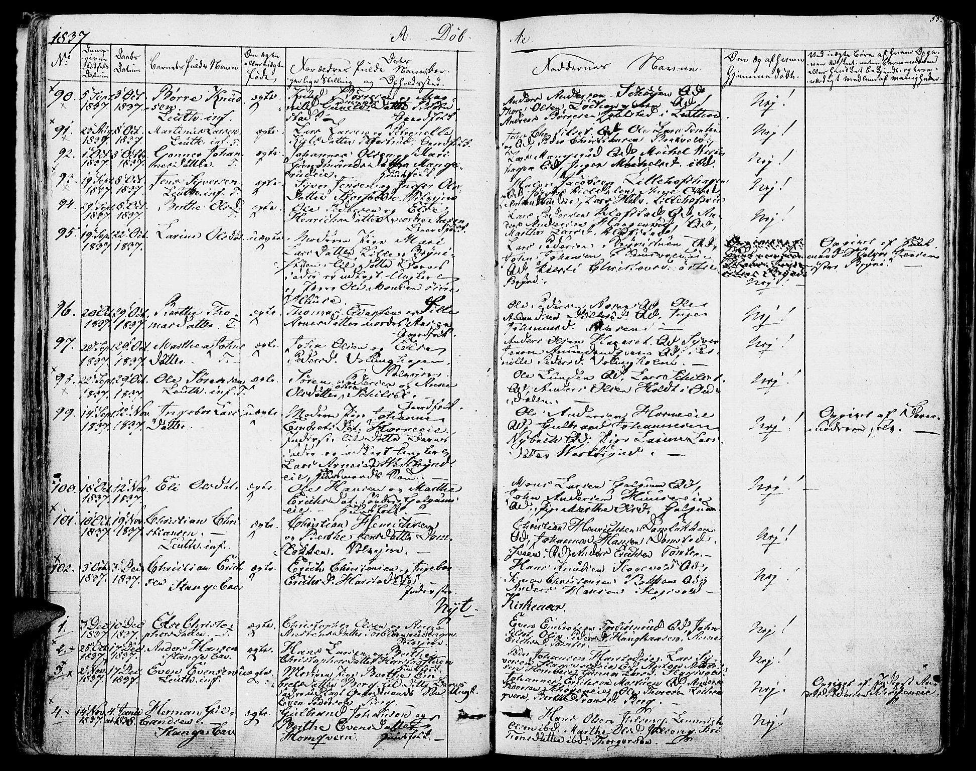 Romedal prestekontor, SAH/PREST-004/K/L0003: Parish register (official) no. 3, 1829-1846, p. 55