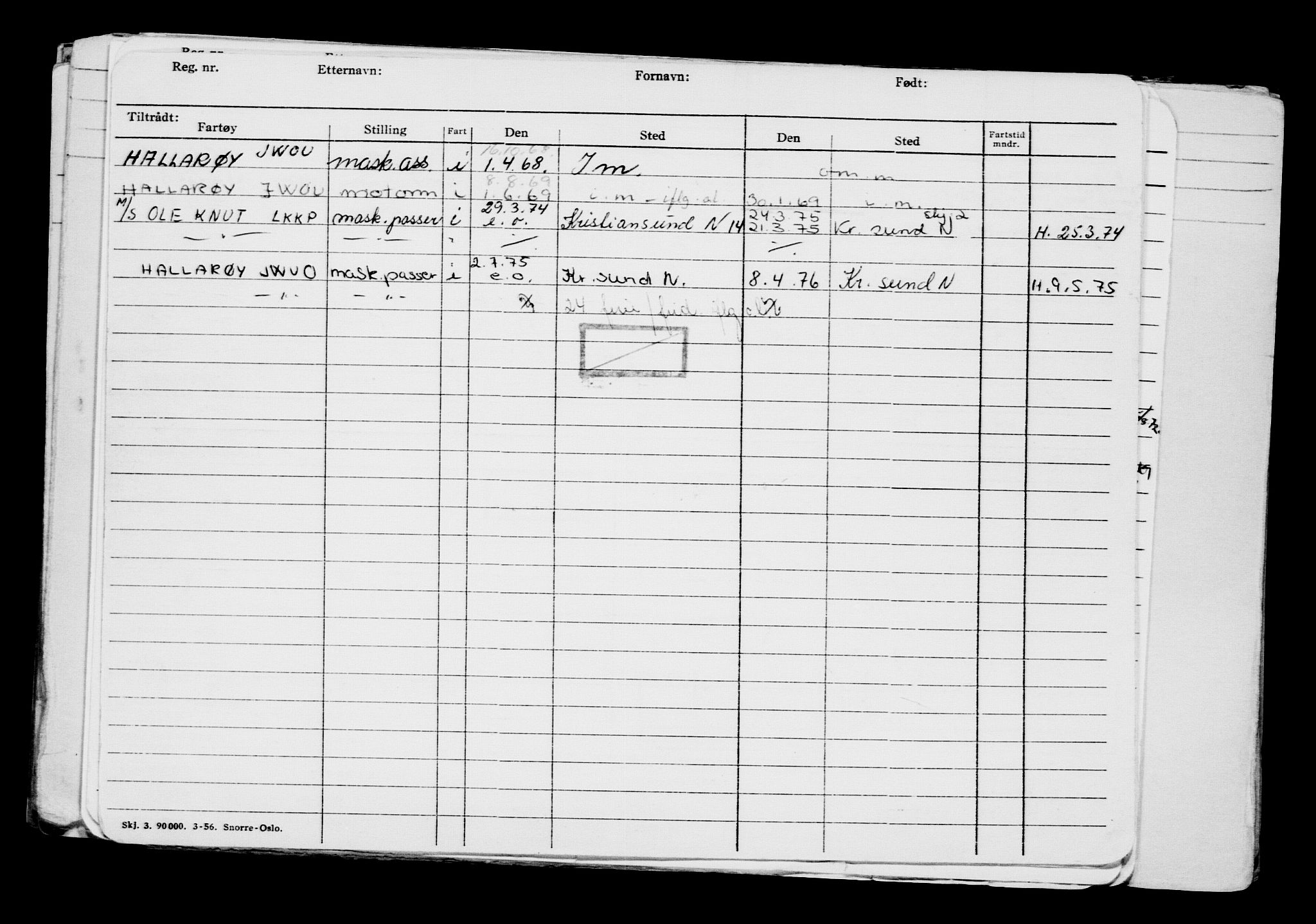 Direktoratet for sjømenn, AV/RA-S-3545/G/Gb/L0111: Hovedkort, 1913, p. 438