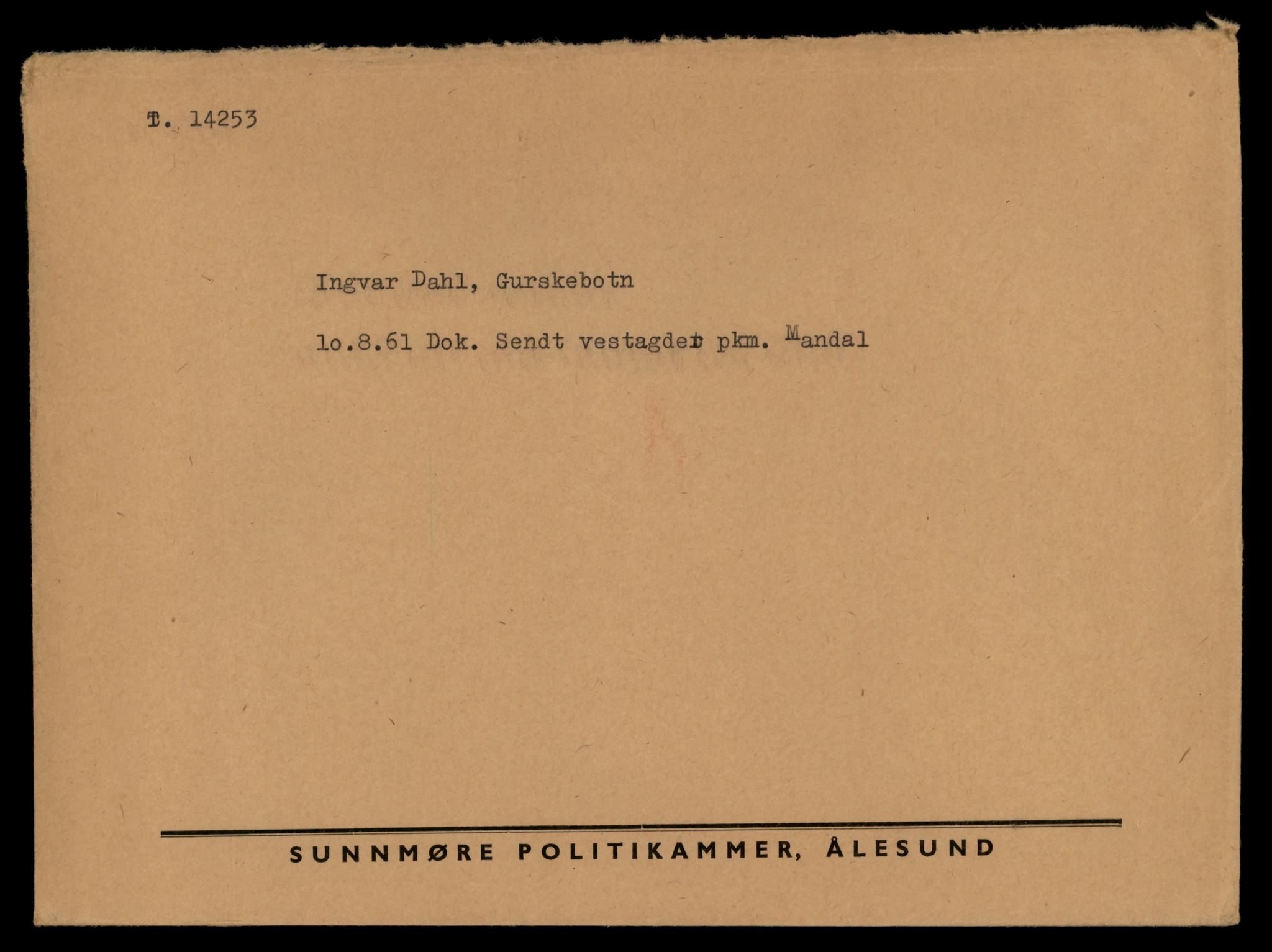 Møre og Romsdal vegkontor - Ålesund trafikkstasjon, AV/SAT-A-4099/F/Fe/L0044: Registreringskort for kjøretøy T 14205 - T 14319, 1927-1998, p. 1450