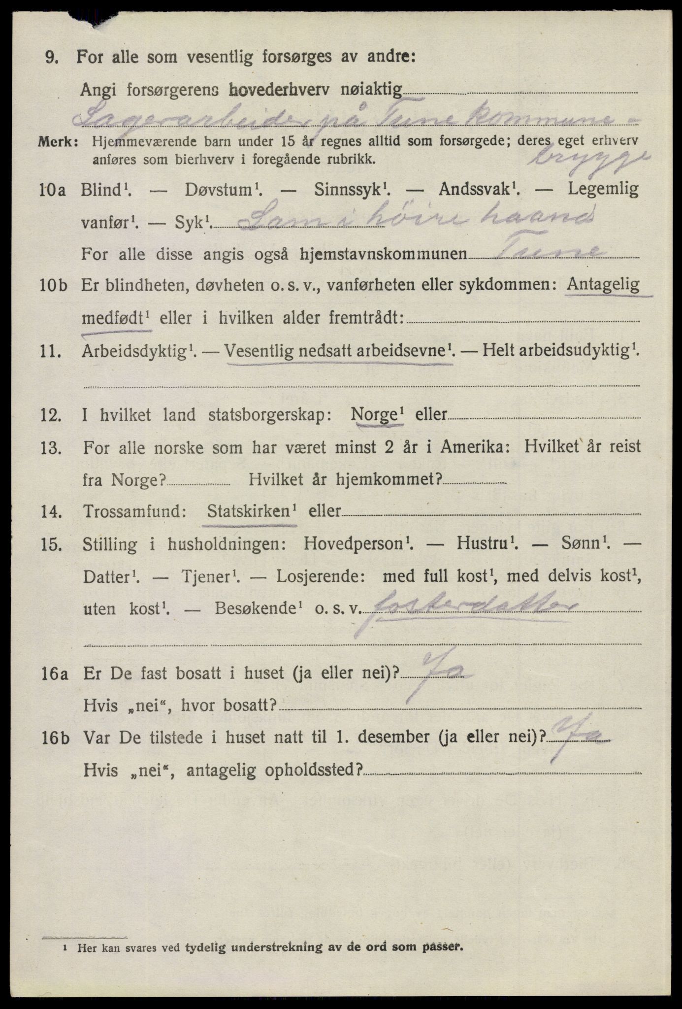 SAO, 1920 census for Tune, 1920, p. 13879