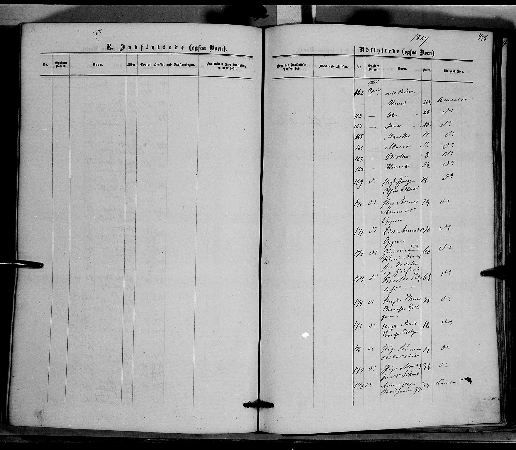 Nord-Aurdal prestekontor, AV/SAH-PREST-132/H/Ha/Haa/L0008: Parish register (official) no. 8, 1863-1875, p. 458